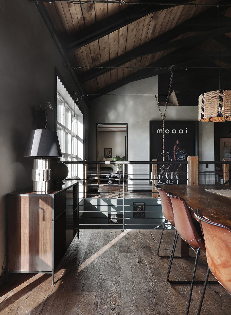 salon maison en bois