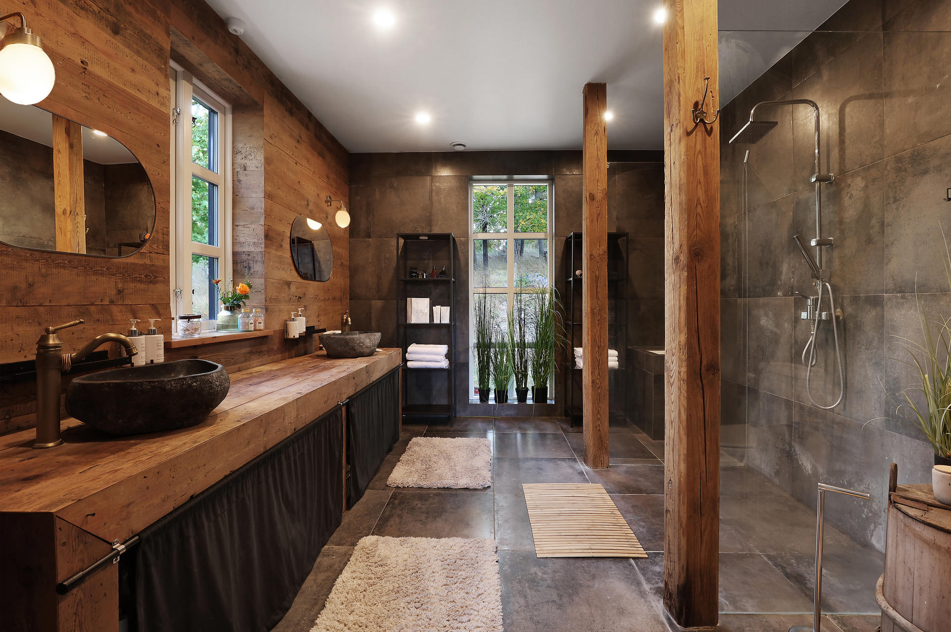 salle de bain design maison en bois