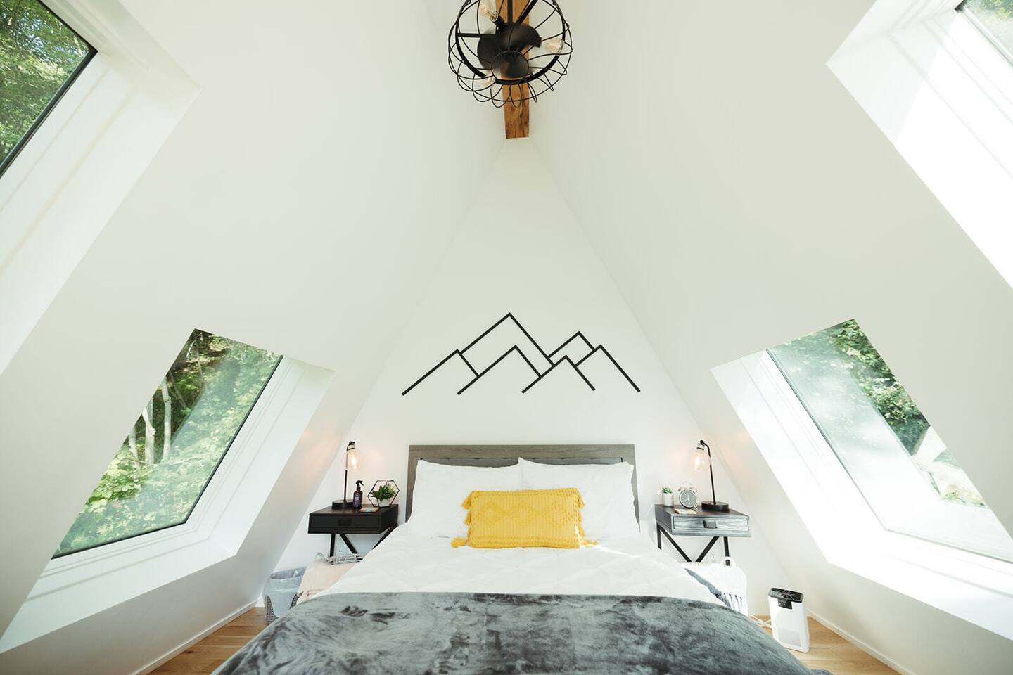chambre avec velux maison A-Frame chambre avec velux maison A-Frame
