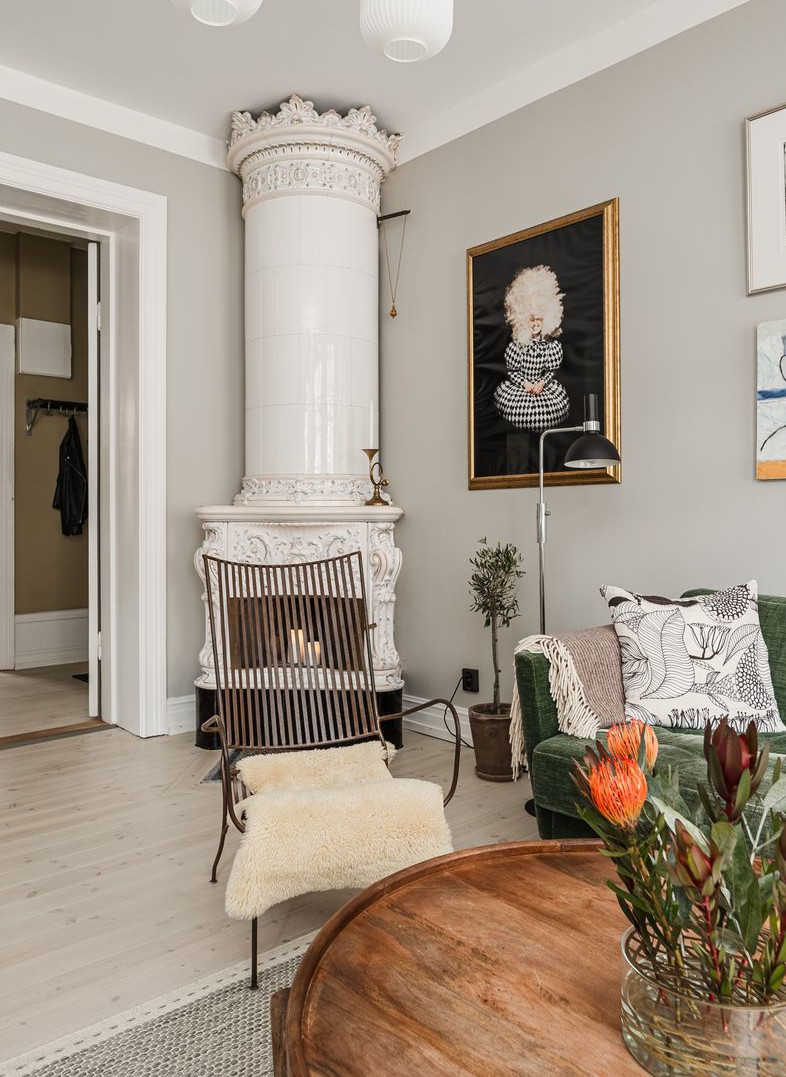 poêle scandinave ancien