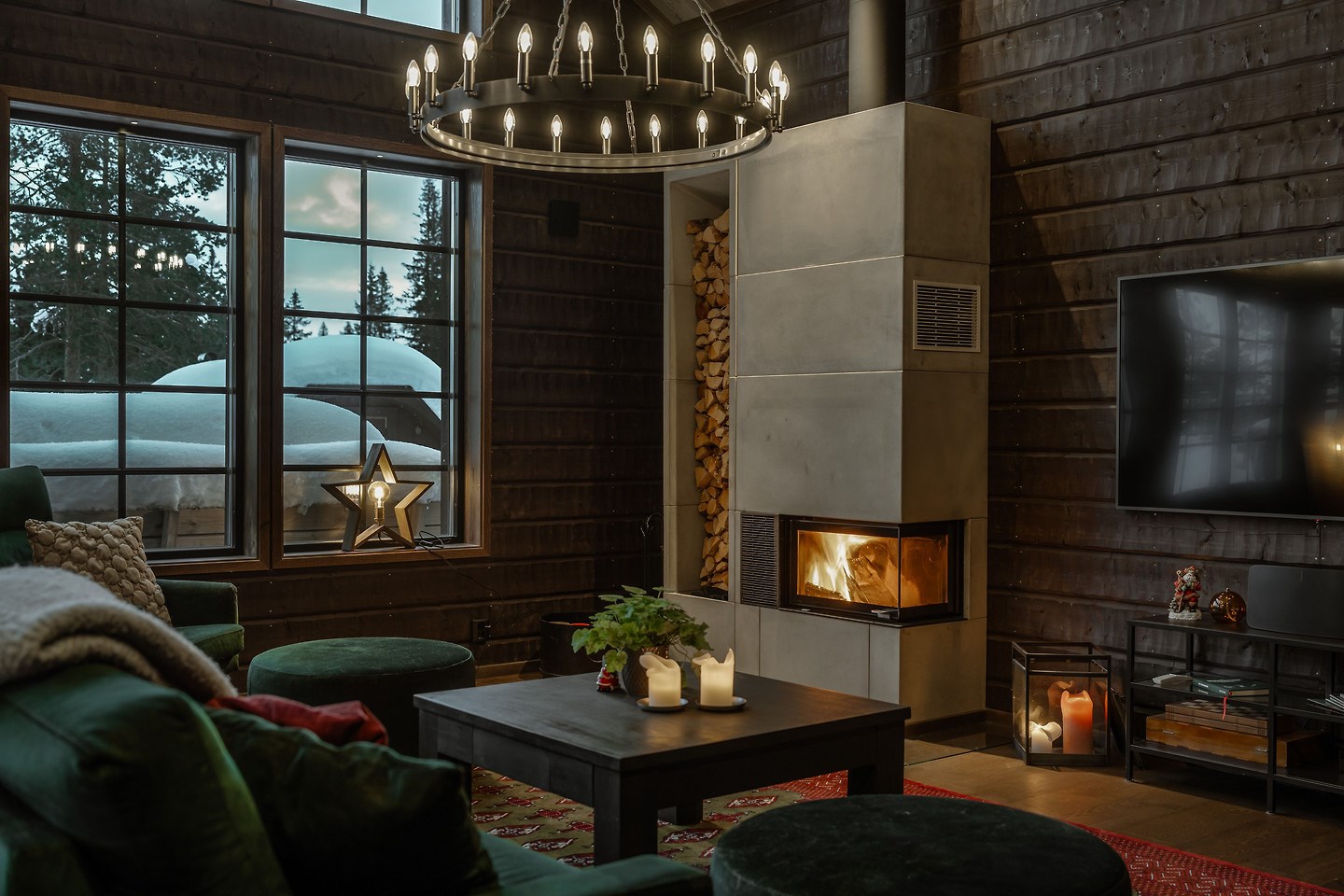 salon avec cheminée décoration montagne salon avec cheminée décoration montagne