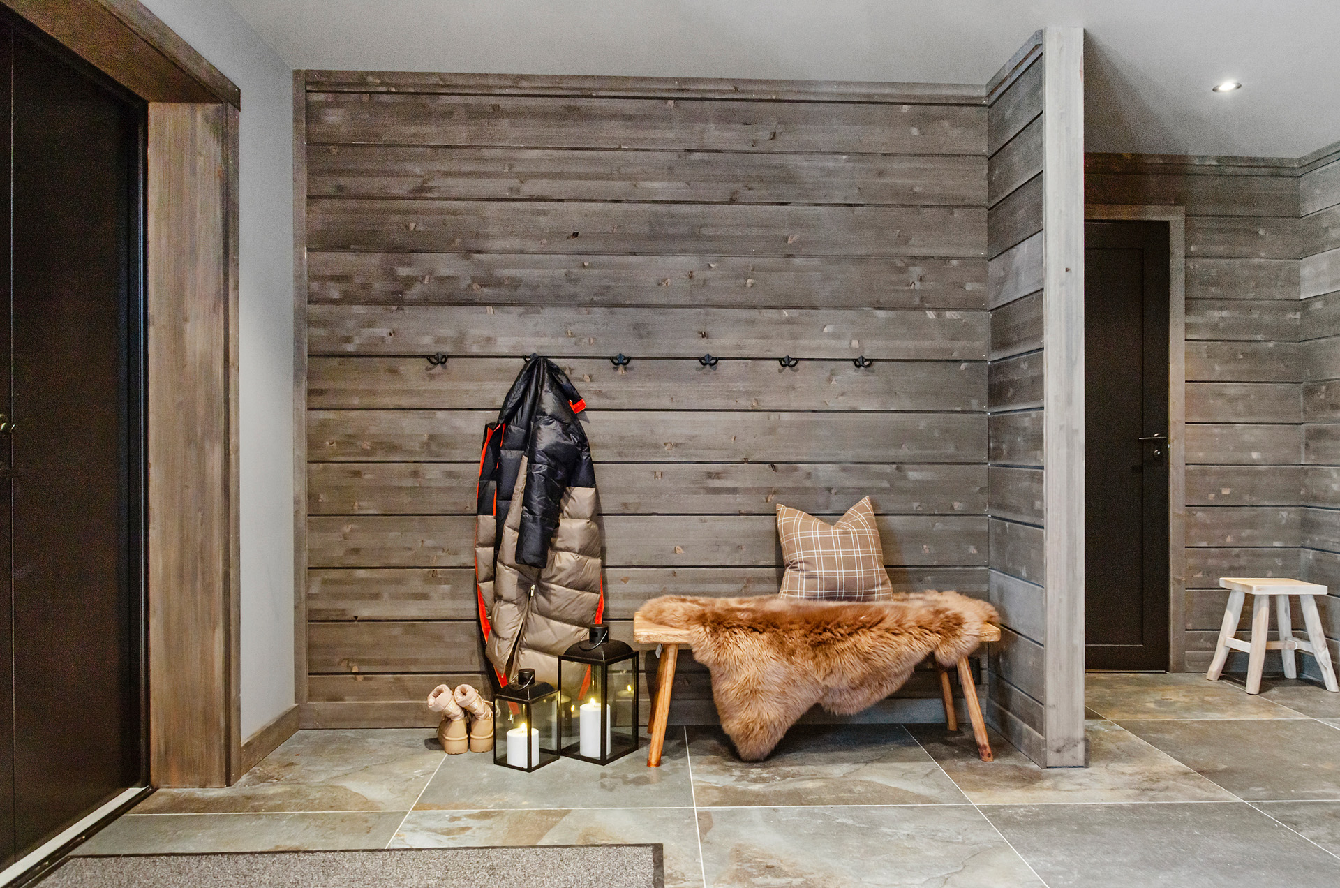 entrée décoration chalet