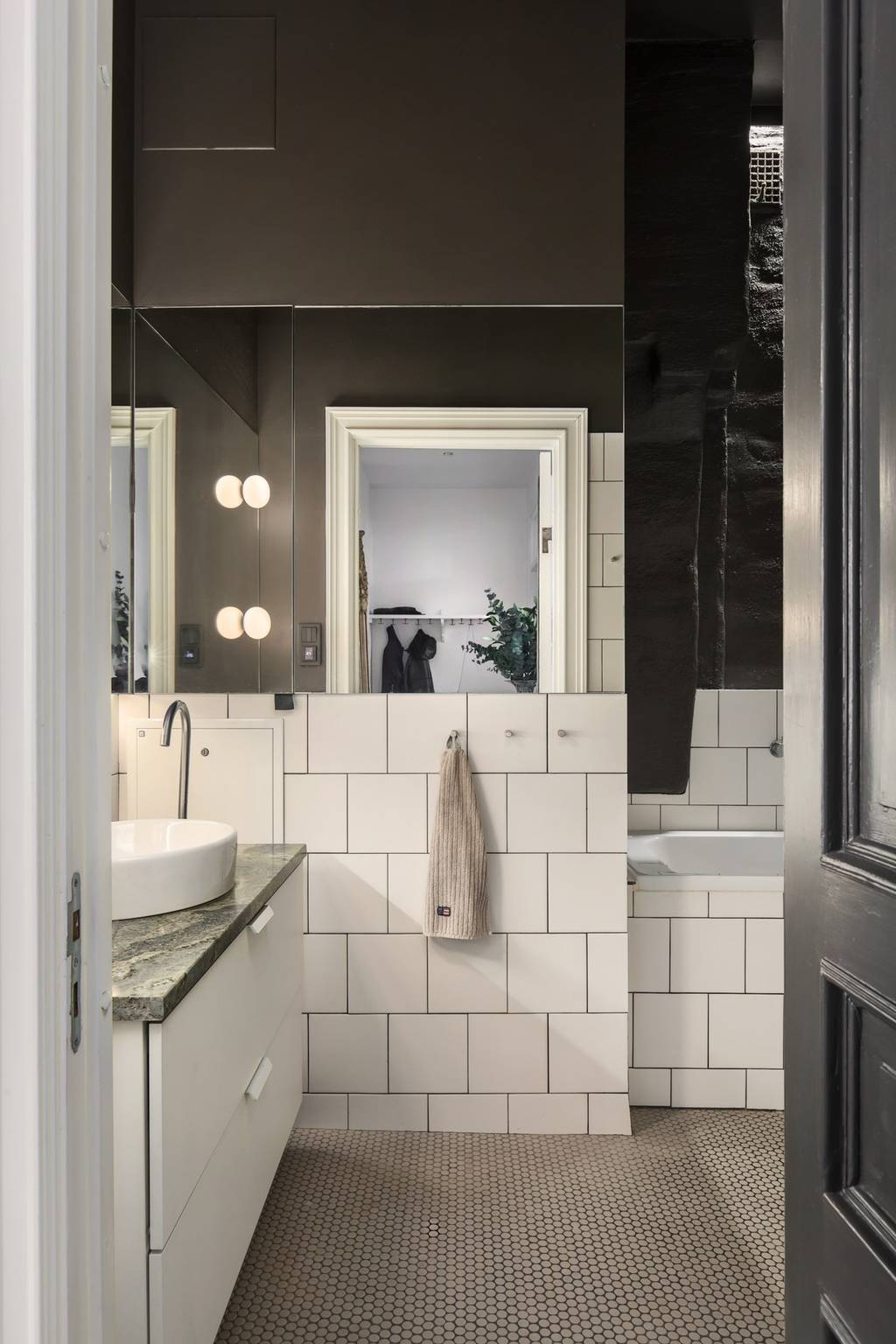 salle de bain noire et blanche salle de bain noire et blanche