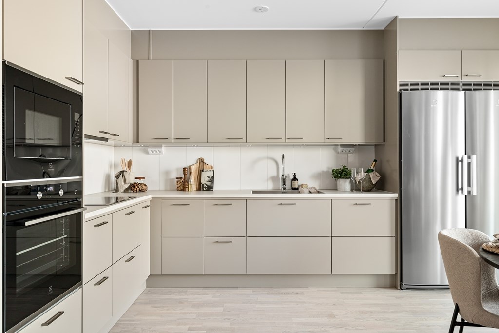cuisine en angle beige cuisine en angle beige