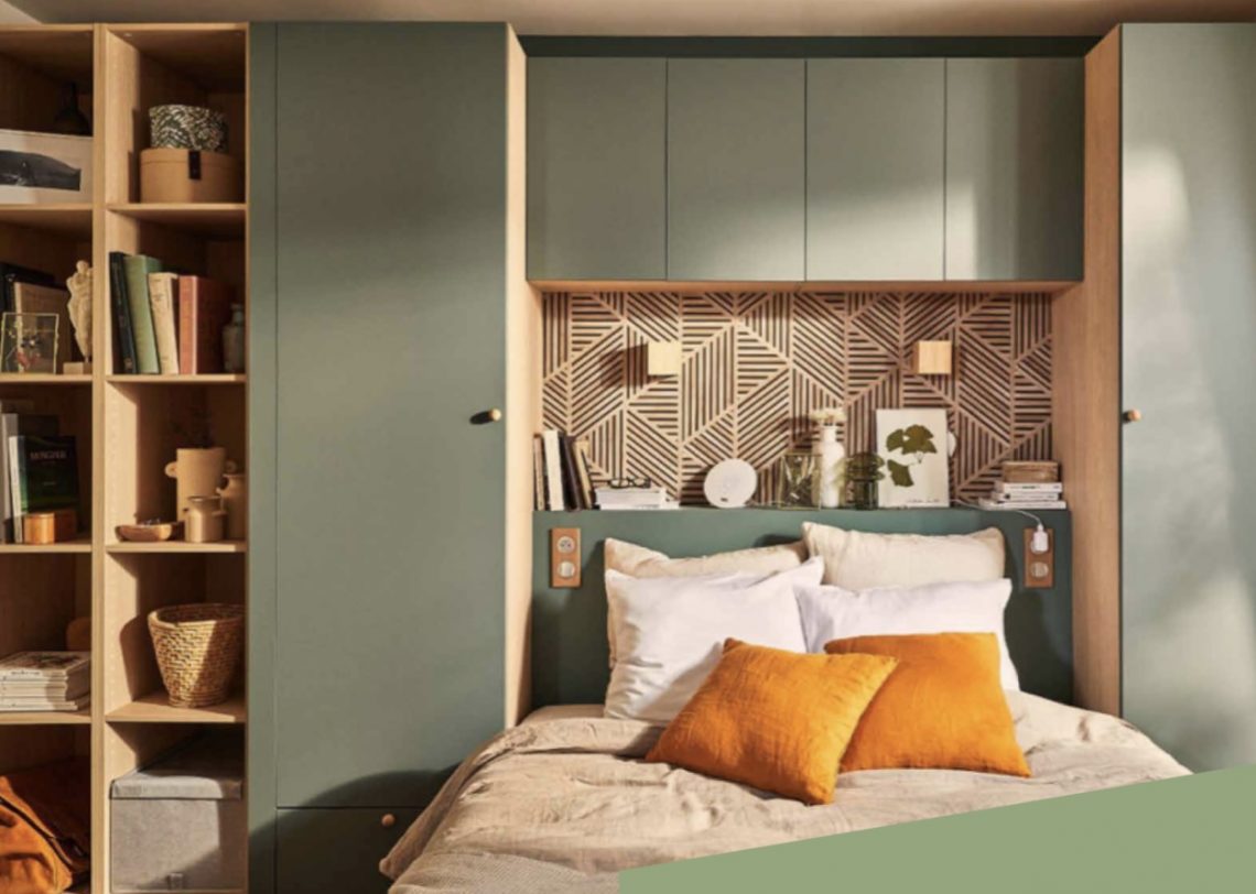 chambre adolescent Leroy Merlin avec dressing et meuble pont