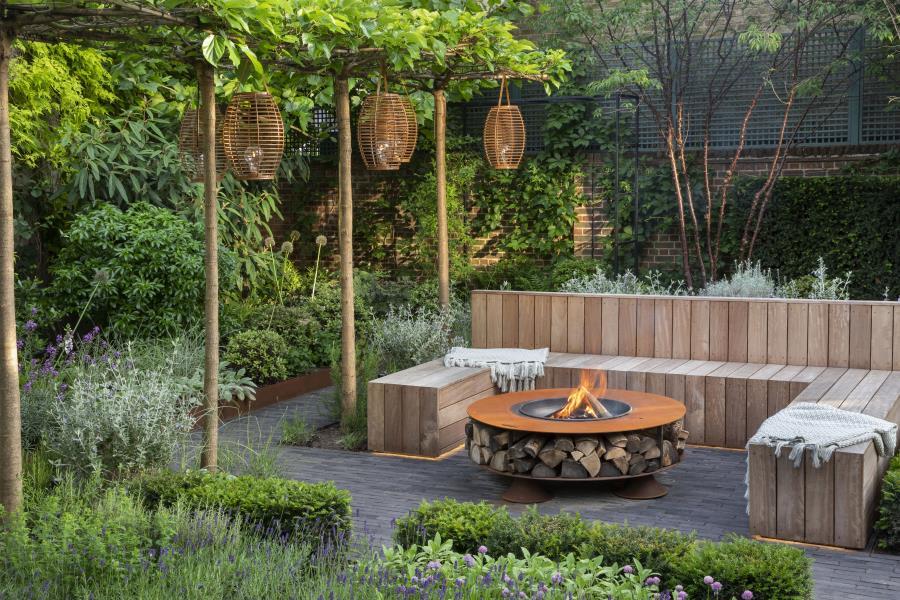 jardin maison familiale à Londres jardin maison familiale à Londres