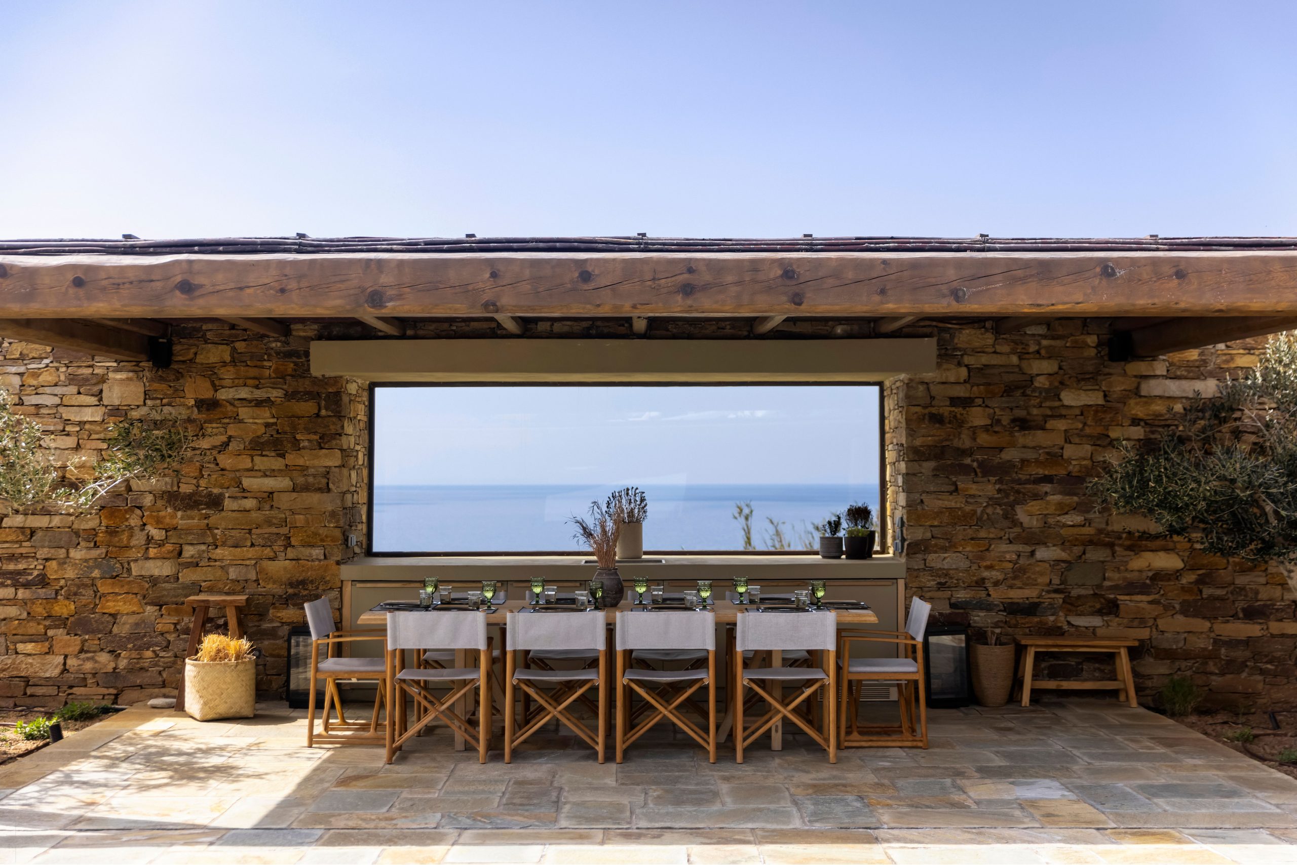 terrasse avec mur pierres et pergola bois terrasse avec mur pierres et pergola bois