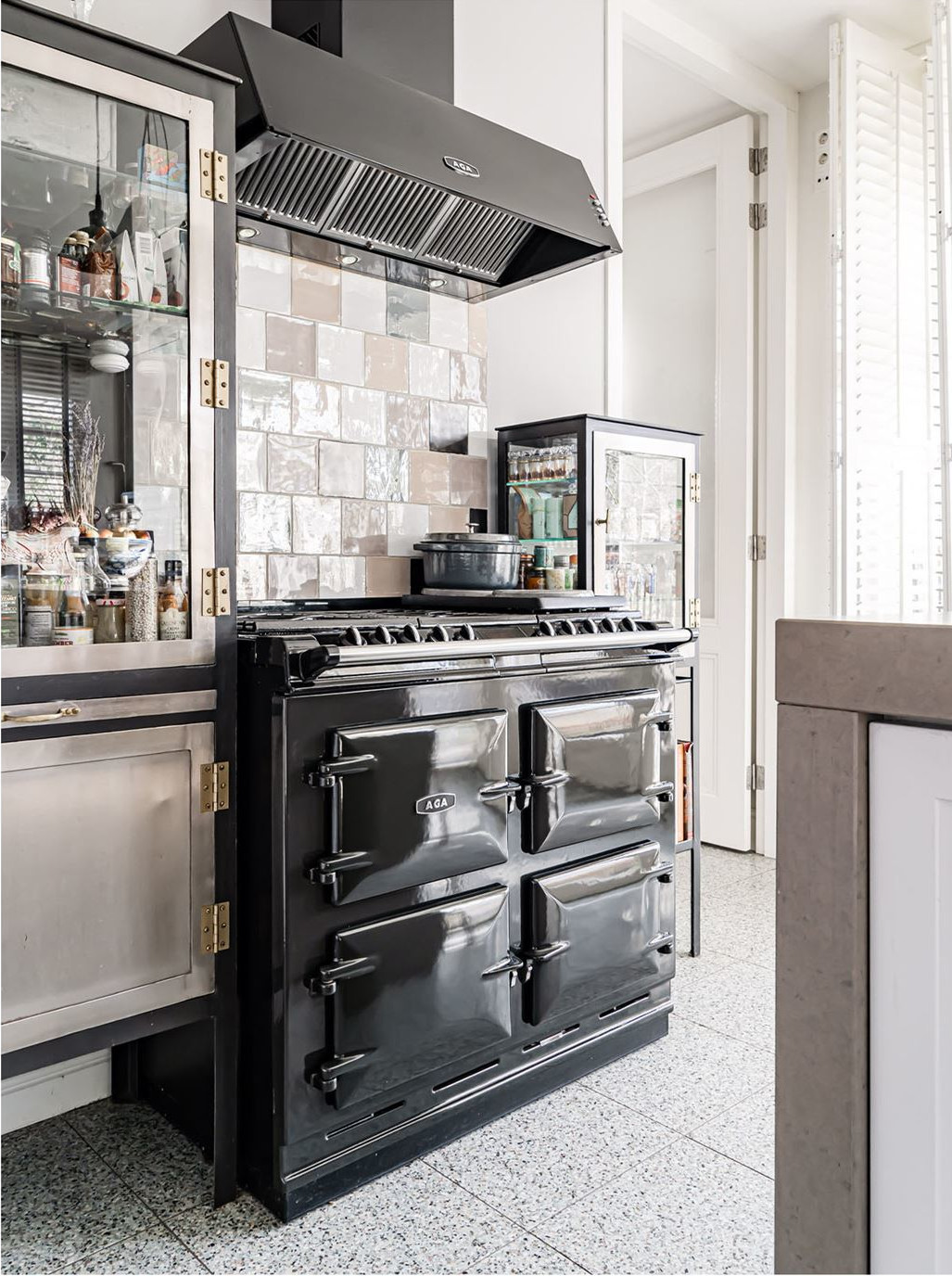 cuisine avec cuisinière Aga décoration vintage cuisine avec cuisinière Aga décoration vintage