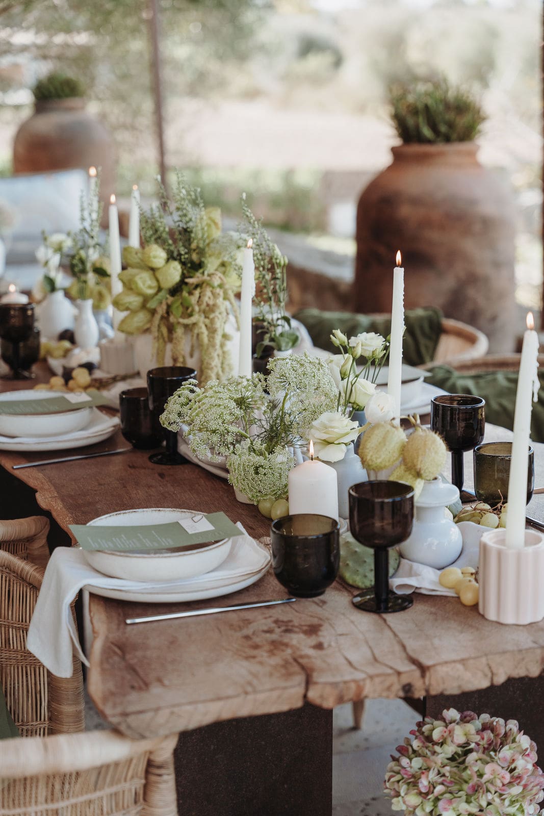 table décorée thème nature