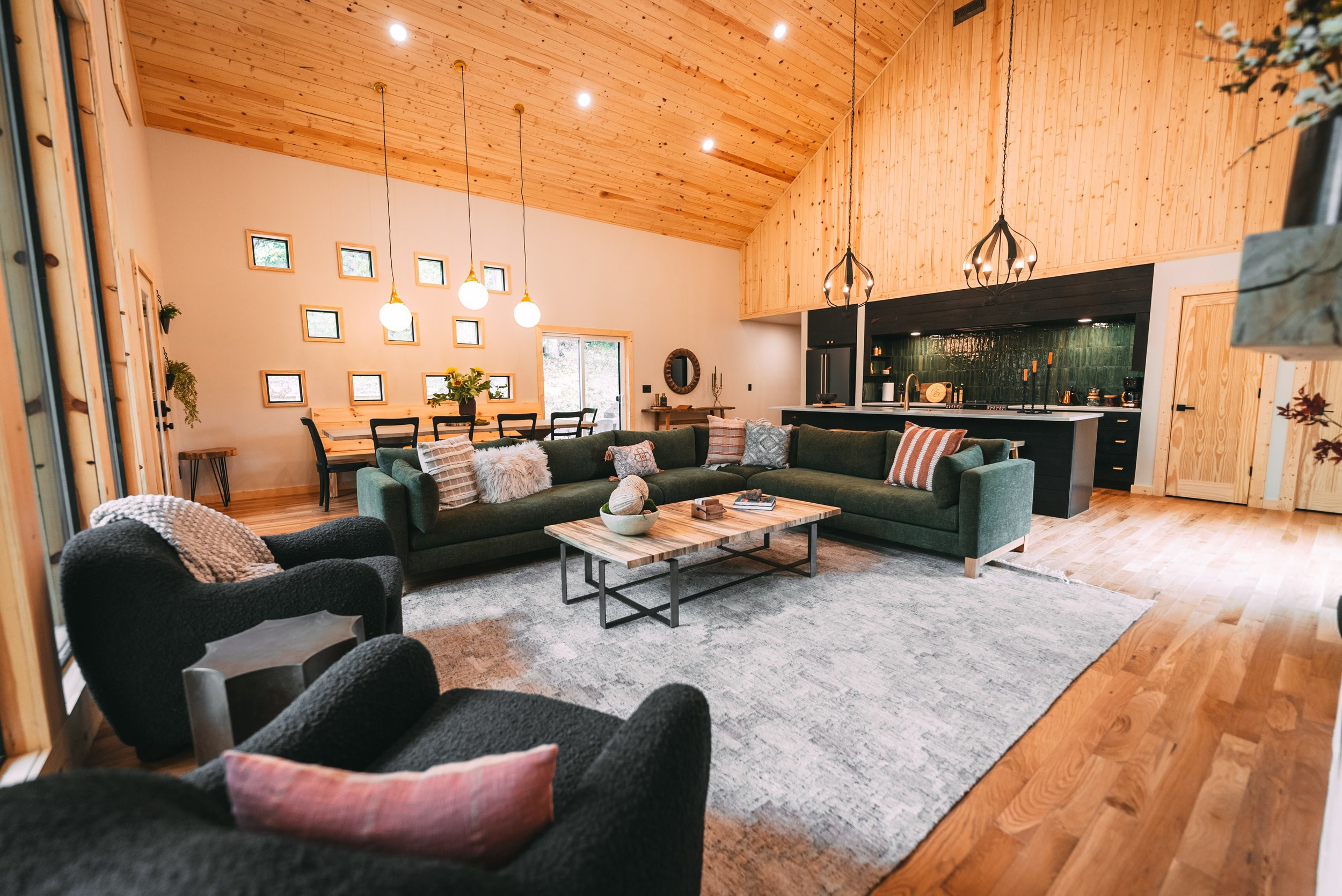 salon maison en bois The Goat Hillside Amble salon maison en bois The Goat Hillside Amble