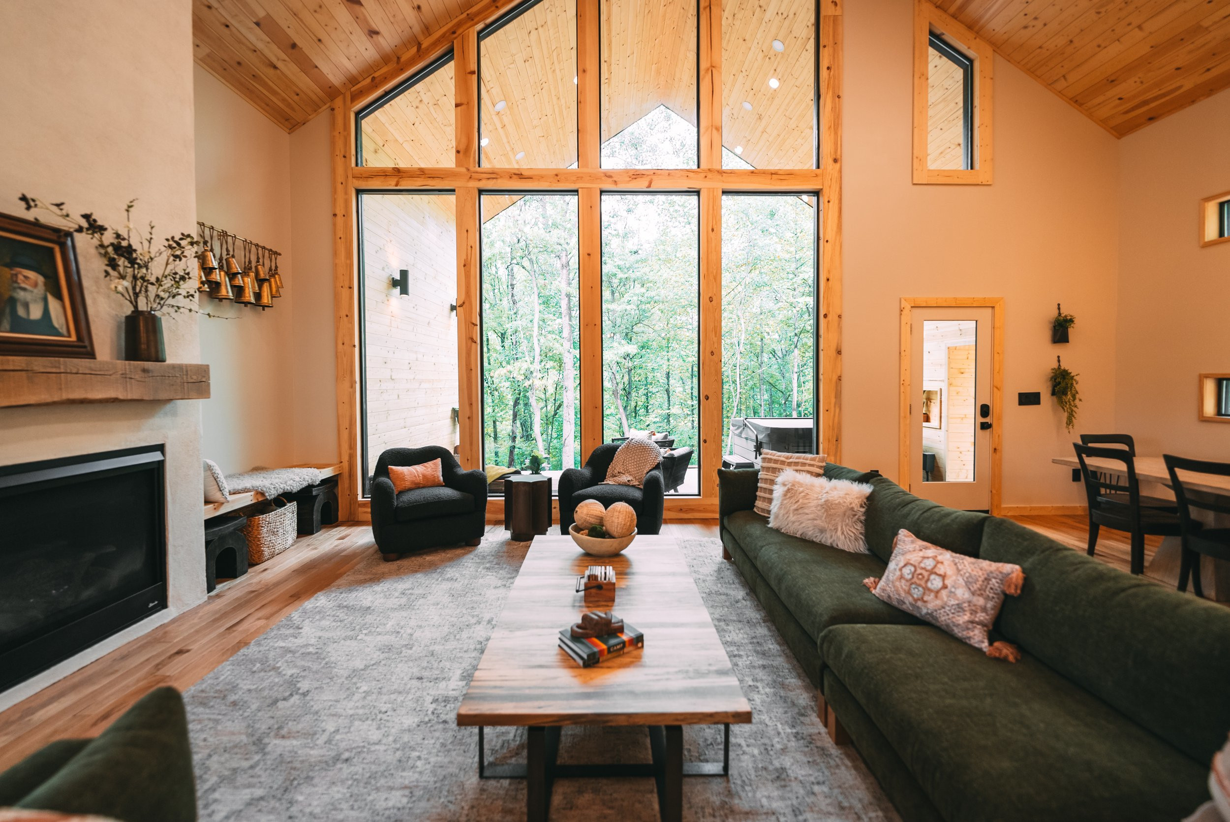salon maison en bois The Goat Hillside Amble salon maison en bois The Goat Hillside Amble