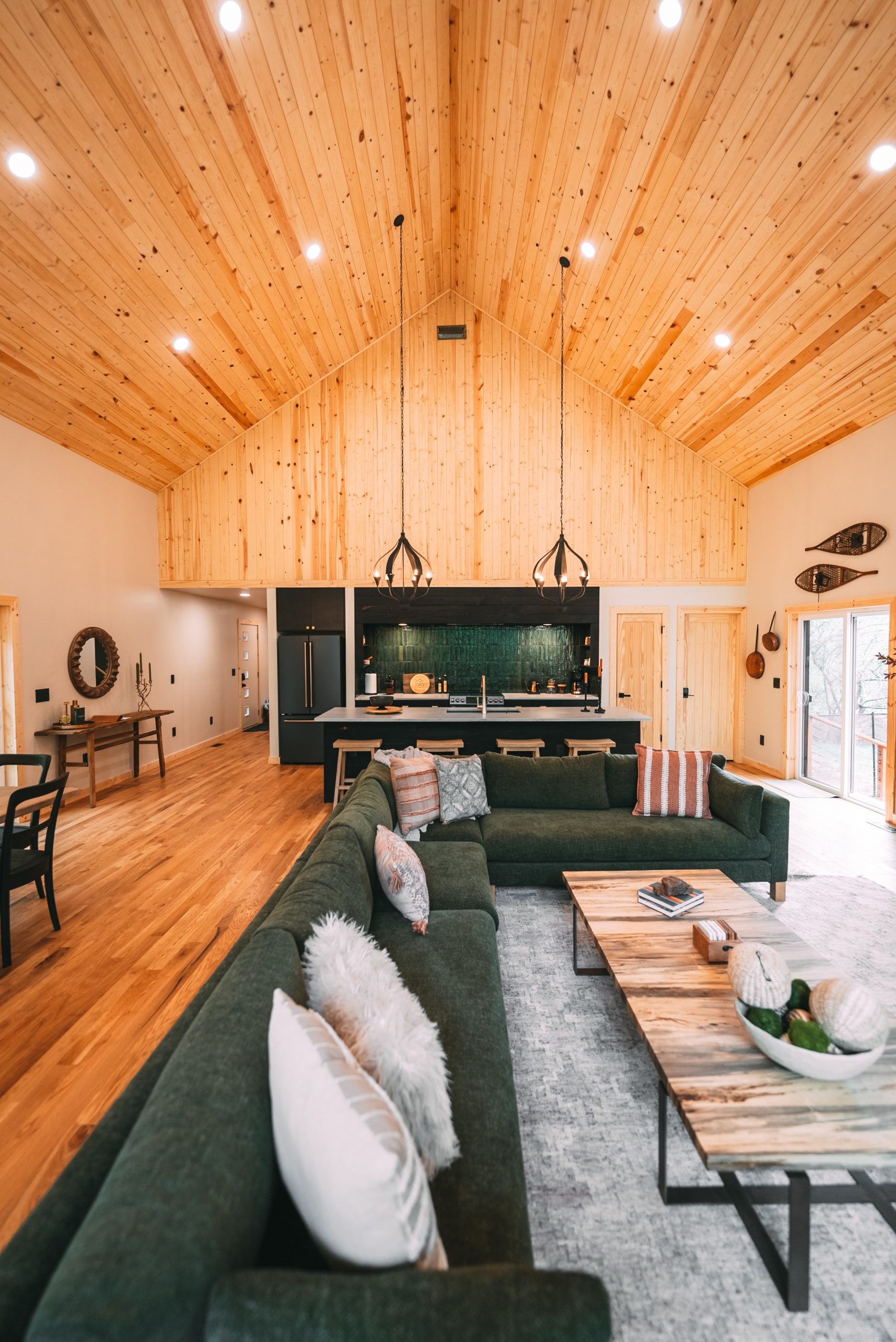 salon double hauteur maison en bois The Goat Hillside Amble salon double hauteur maison en bois The Goat Hillside Amble