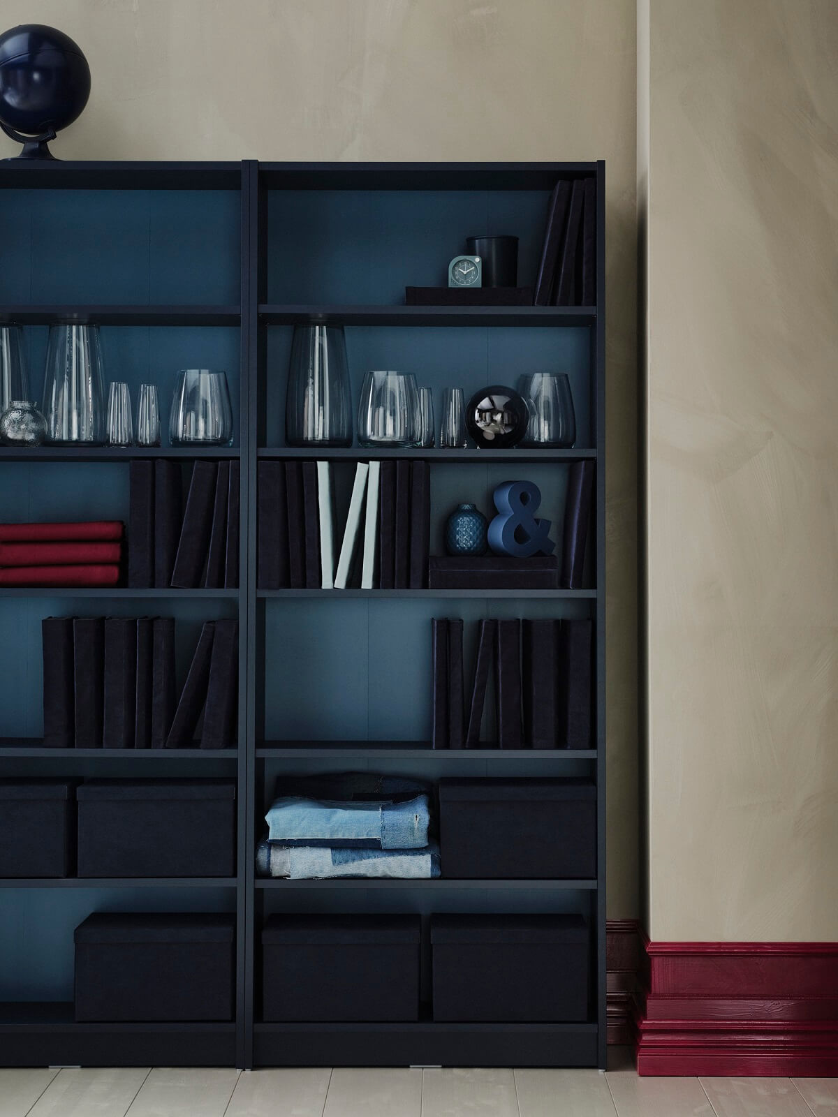 IKEA 2024 Nouvelle collection étagère BILLY bleu et noir