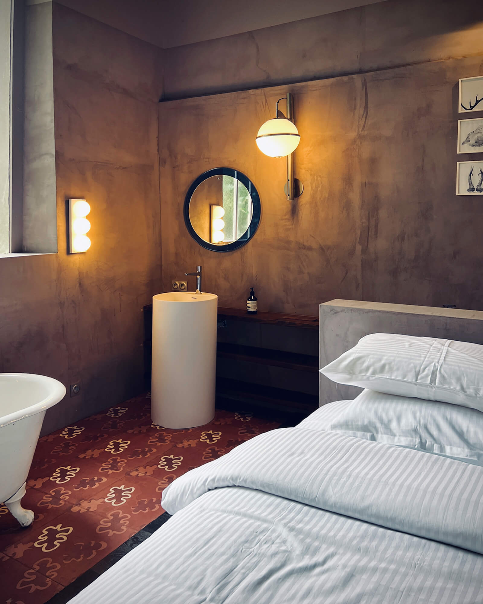 salle de bain dans chambre Casa Keçe