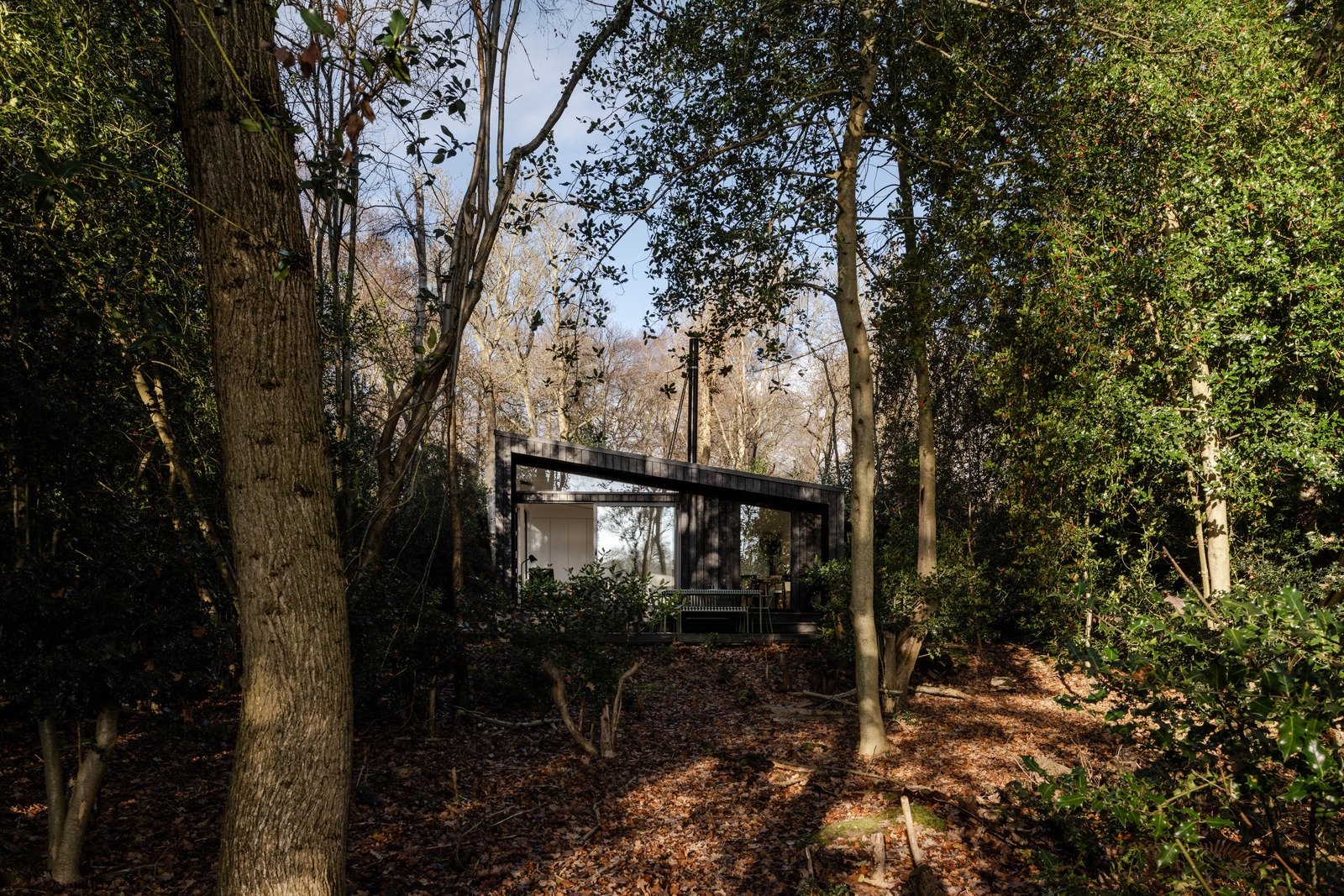 maison en bois noir 81m2