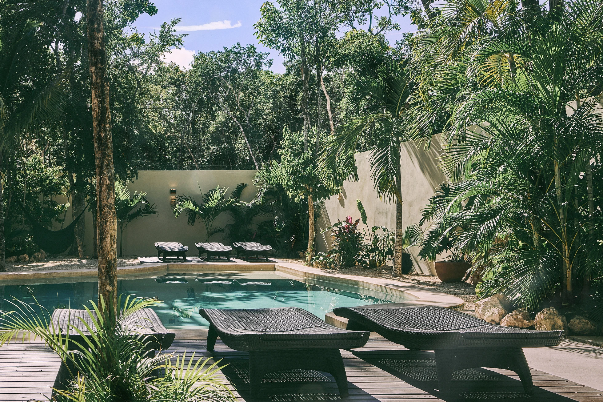jardin avec piscine maison Tulum jardin avec piscine maison Tulum