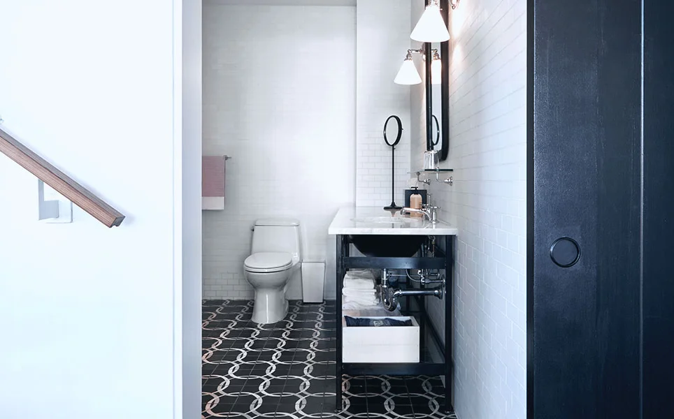salle de bain petit loft de 60m2 à Brooklyn