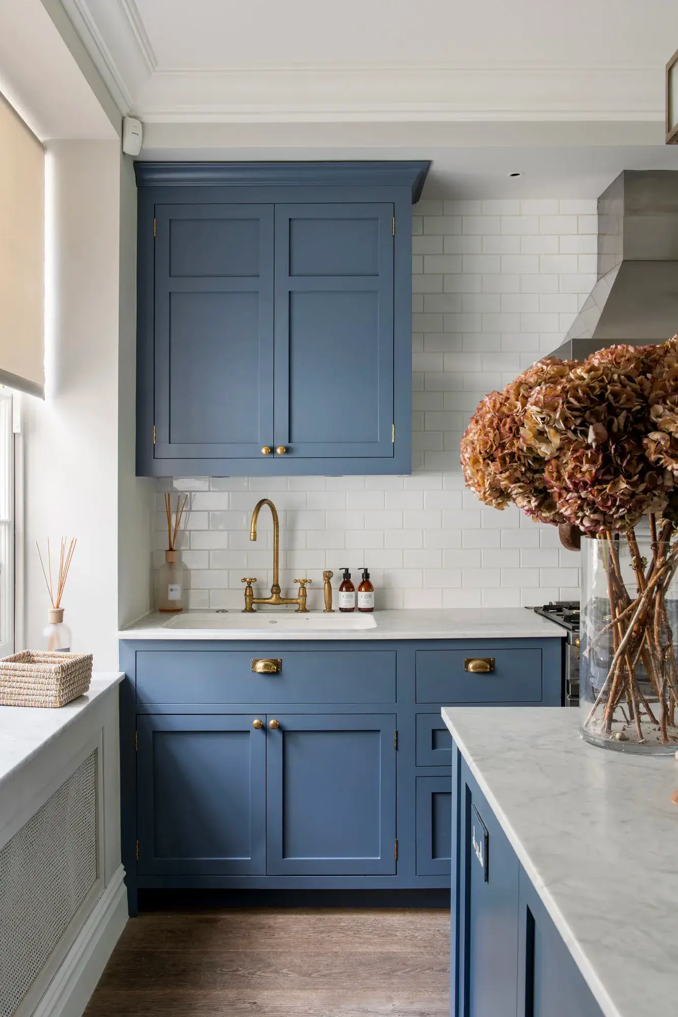 cuisine bleue shaker décoration contemporaine cuisine bleue shaker décoration contemporaine