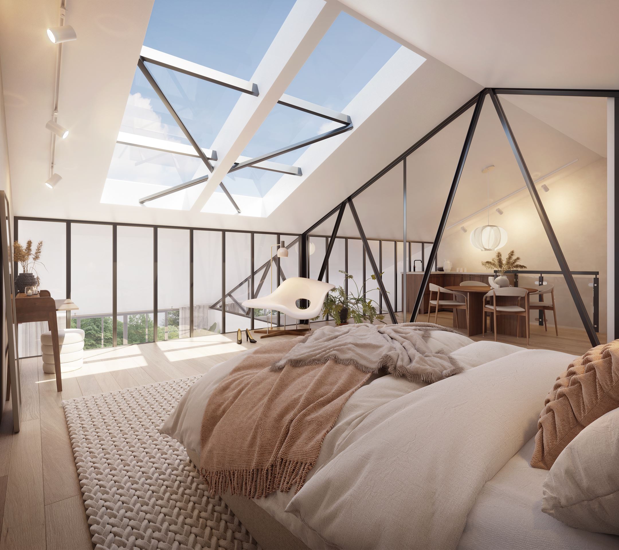 chambre loft sur mezzanine chambre loft sur mezzanine