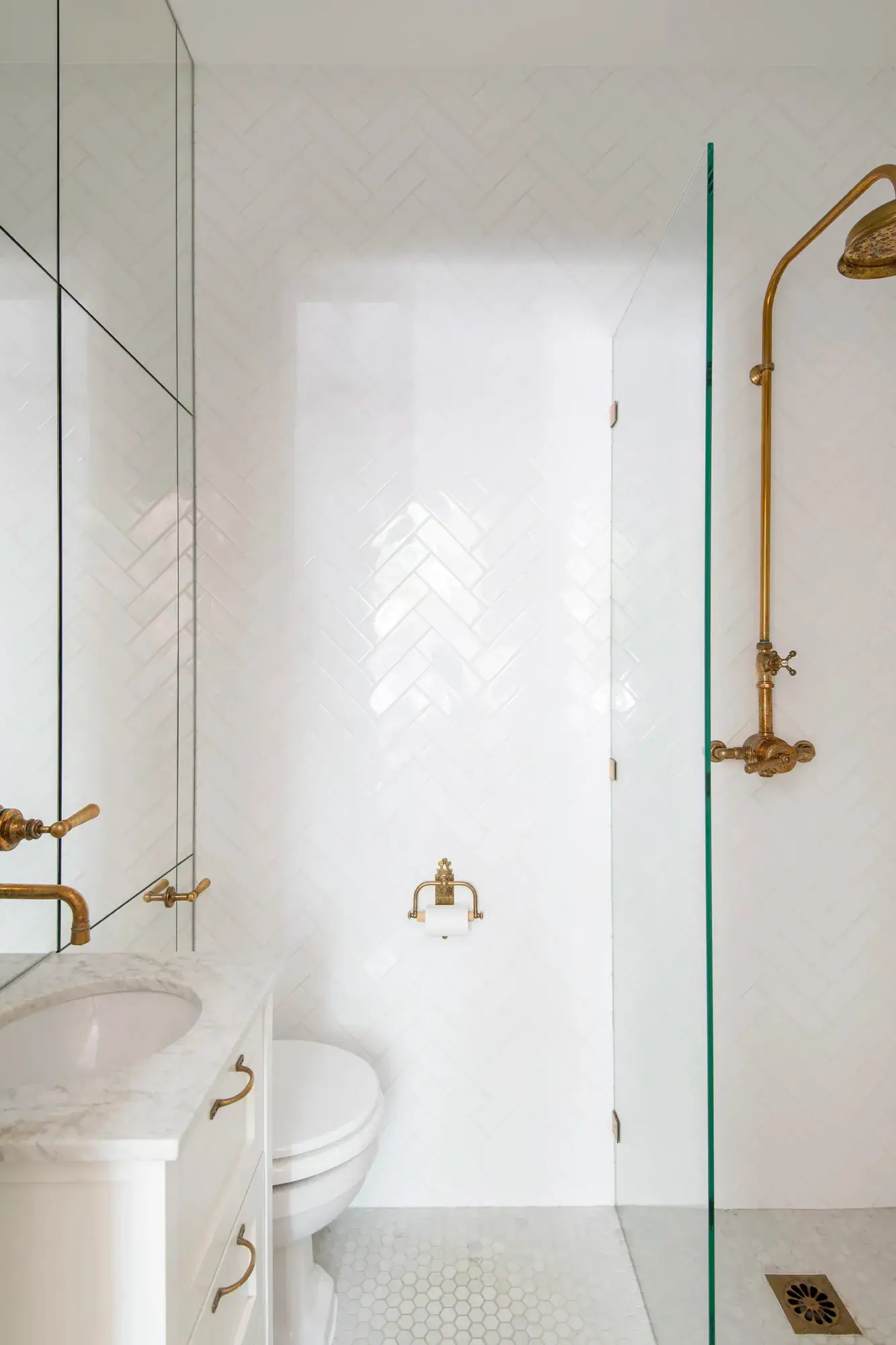 salle de bain zelliges blanches décoration contemporaine salle de bain zelliges blanches décoration contemporaine