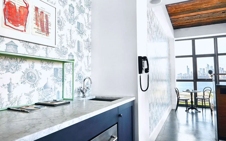 cuisine et salle à manger petit loft de 60m2 à Brooklyn
