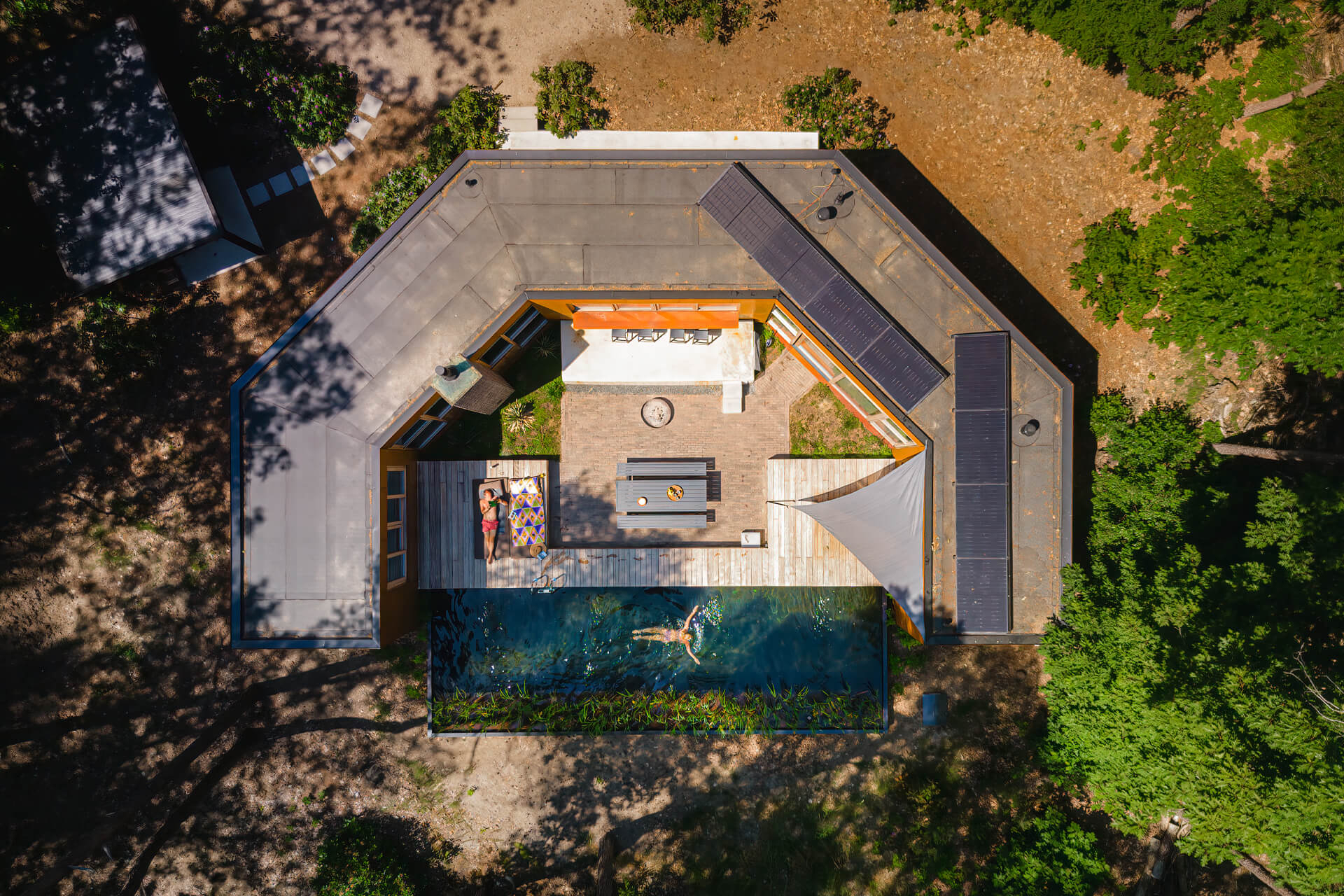 maison contemporaine intérieur bois avec piscine naturelle maison contemporaine intérieur bois avec piscine naturelle