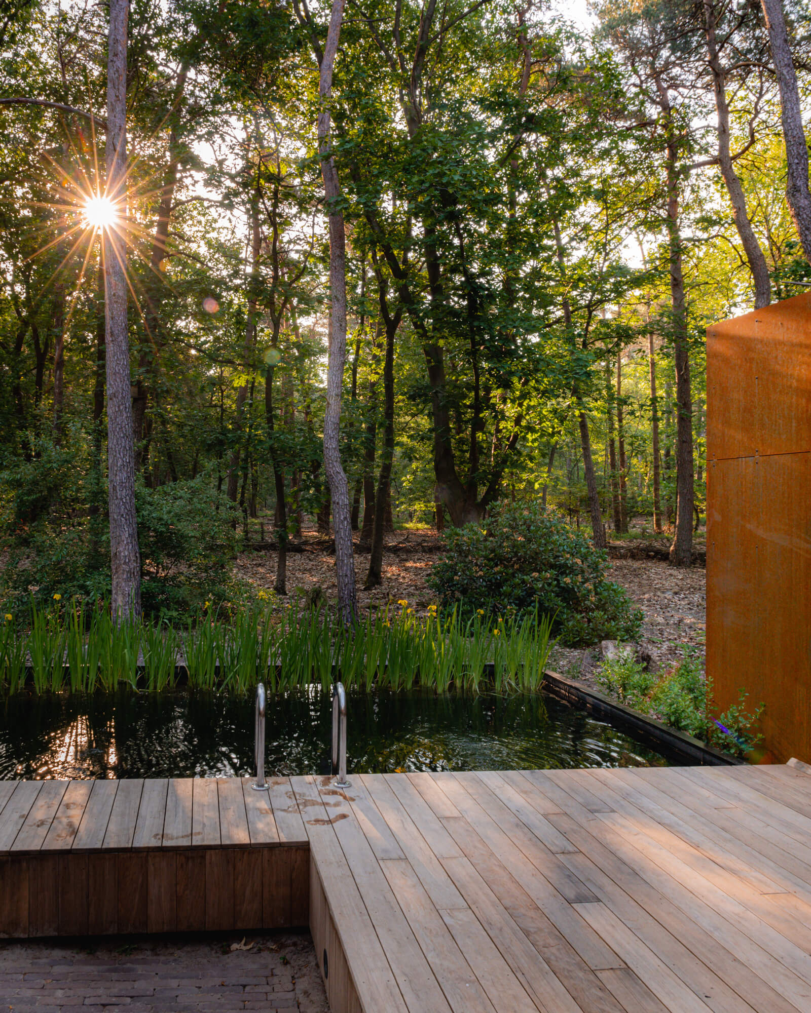 maison contemporaine intérieur bois avec piscine naturelle maison contemporaine intérieur bois avec piscine naturelle