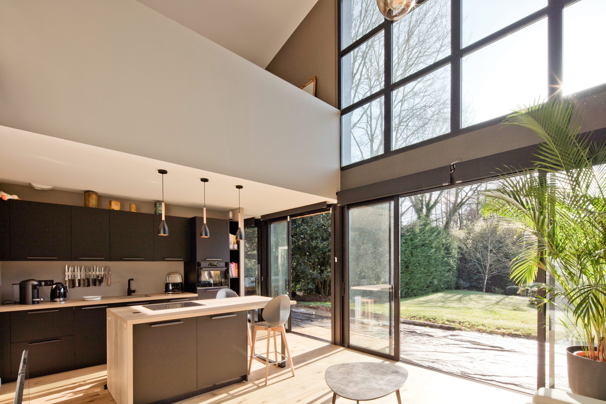 salon et cuisine maison en bois Nantes salon et cuisine maison en bois Nantes