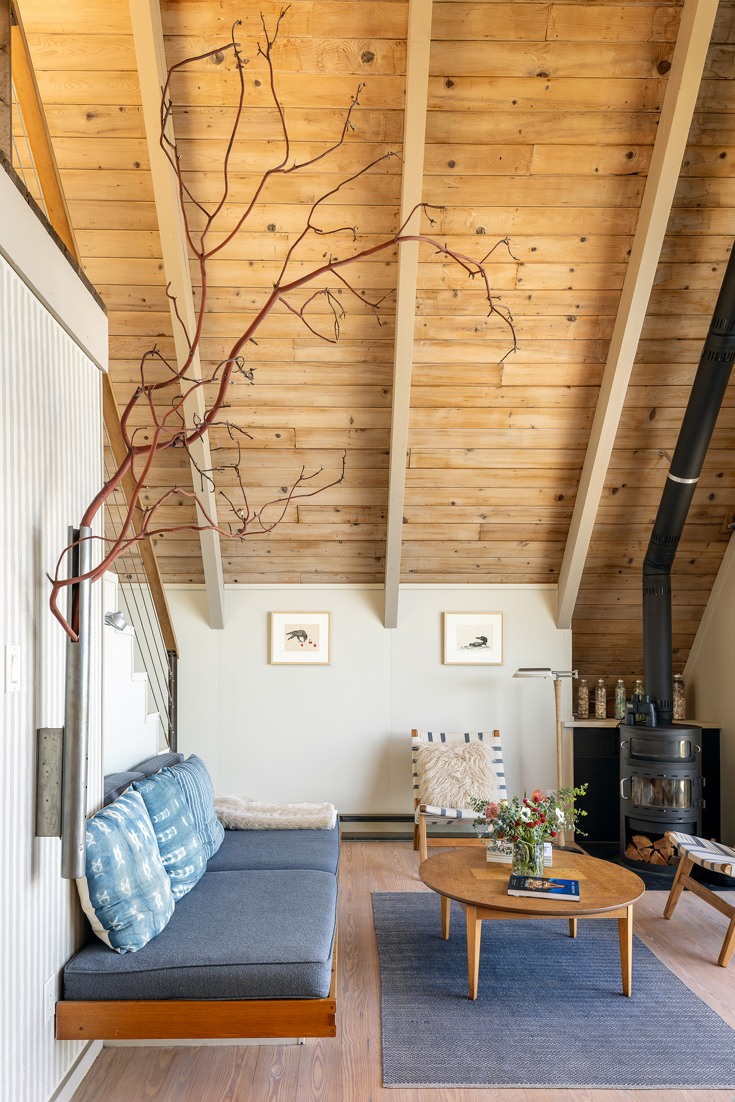 salon maison A-Frame décoration design salon maison A-Frame décoration design