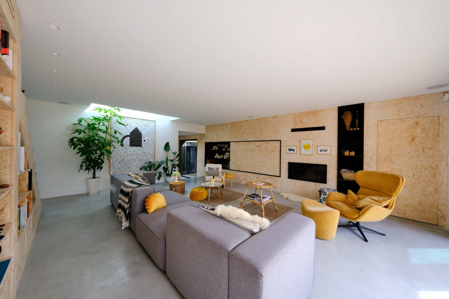 salon décoration contemporaine maison en bois villa Arranca salon décoration contemporaine maison en bois villa Arranca