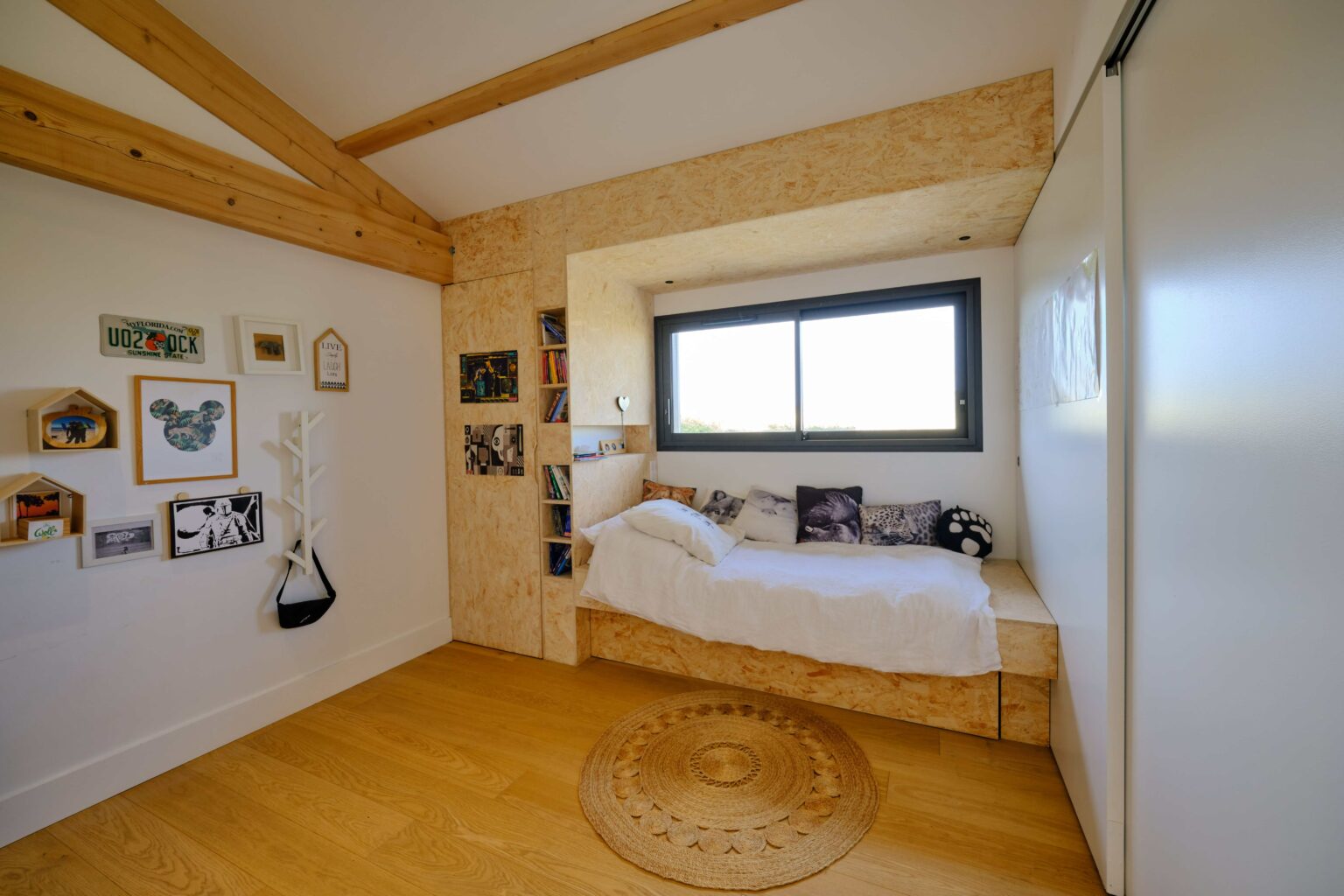 chambre décoration contemporaine maison en bois villa Arranca chambre décoration contemporaine maison en bois villa Arranca