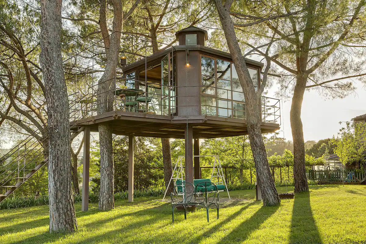 cabane vitrée Italie Airbnb Instagram
