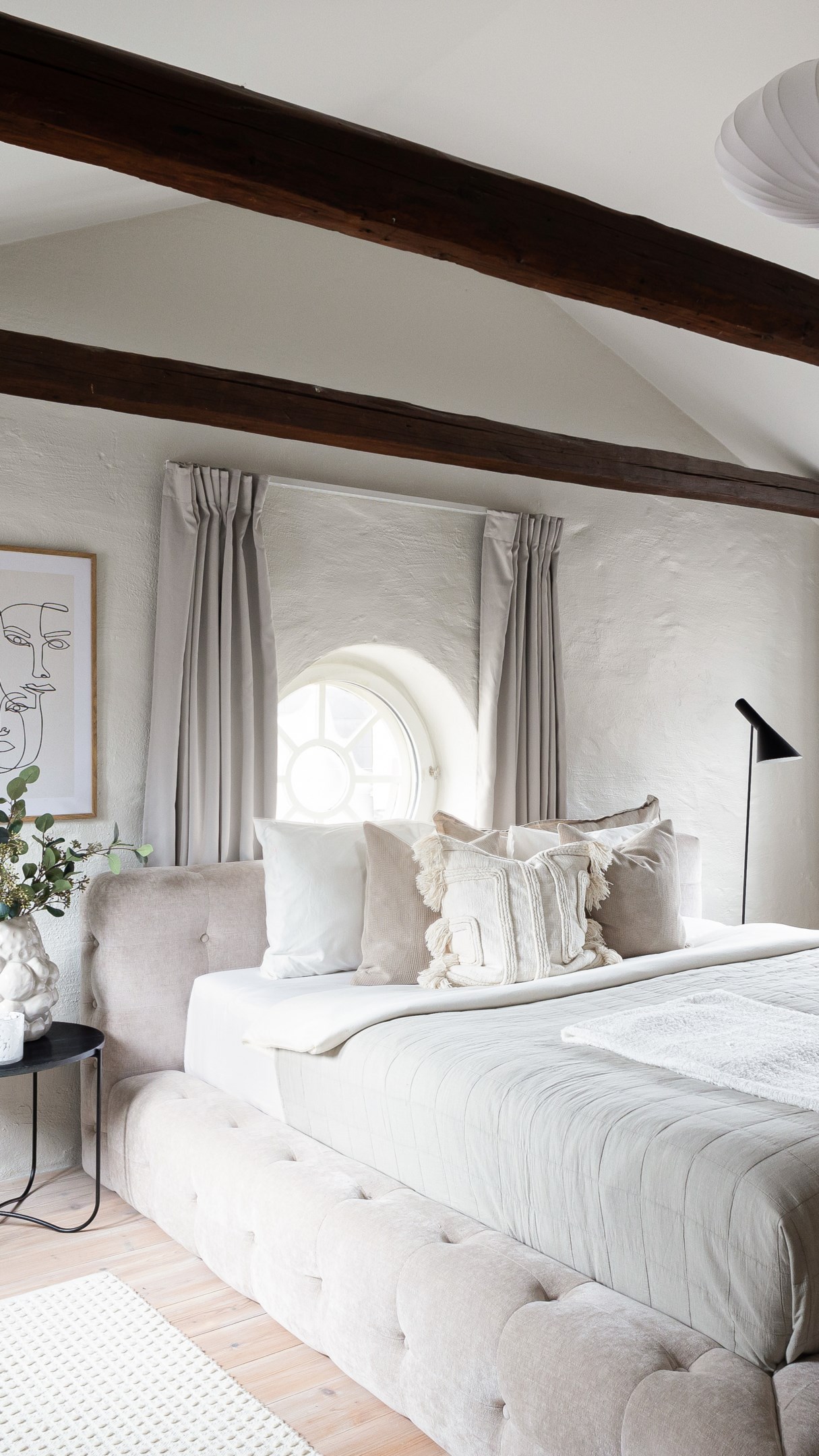 chambre avec poutres décoration blanche scandinave chambre avec poutres décoration blanche scandinave