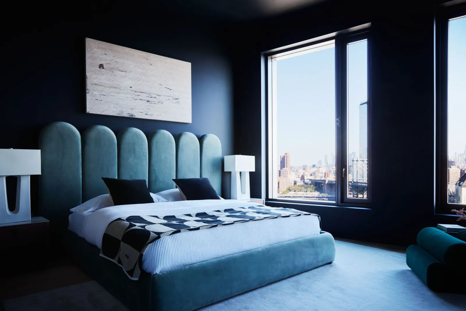 chambre décoration design et bleue chambre décoration design et bleue