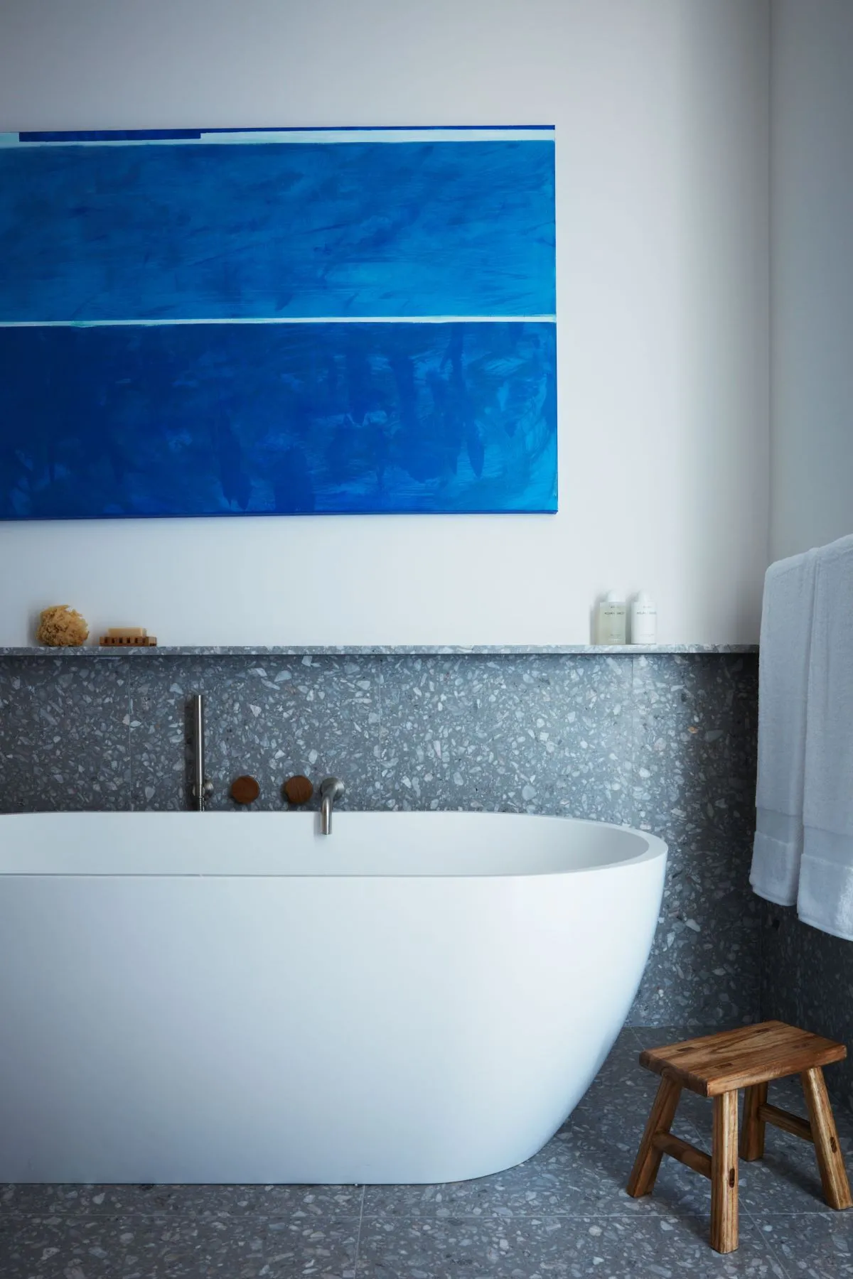salle de bain décoration design et bleue salle de bain décoration design et bleue