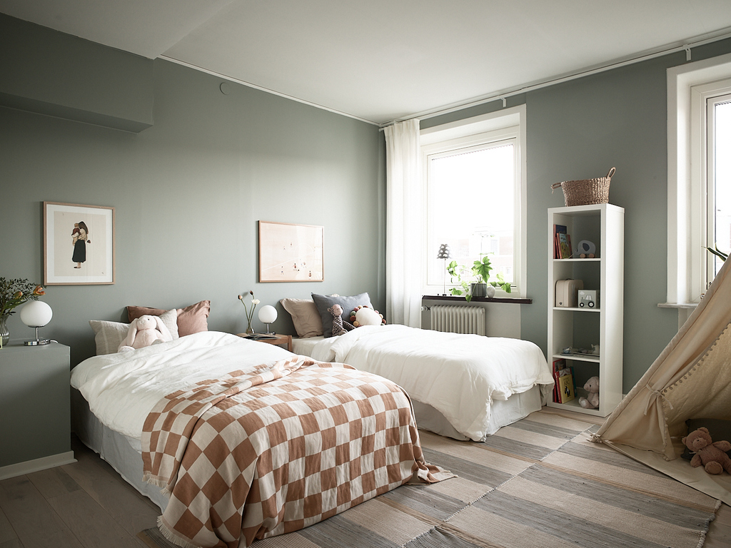 chambre enfant à deux lits