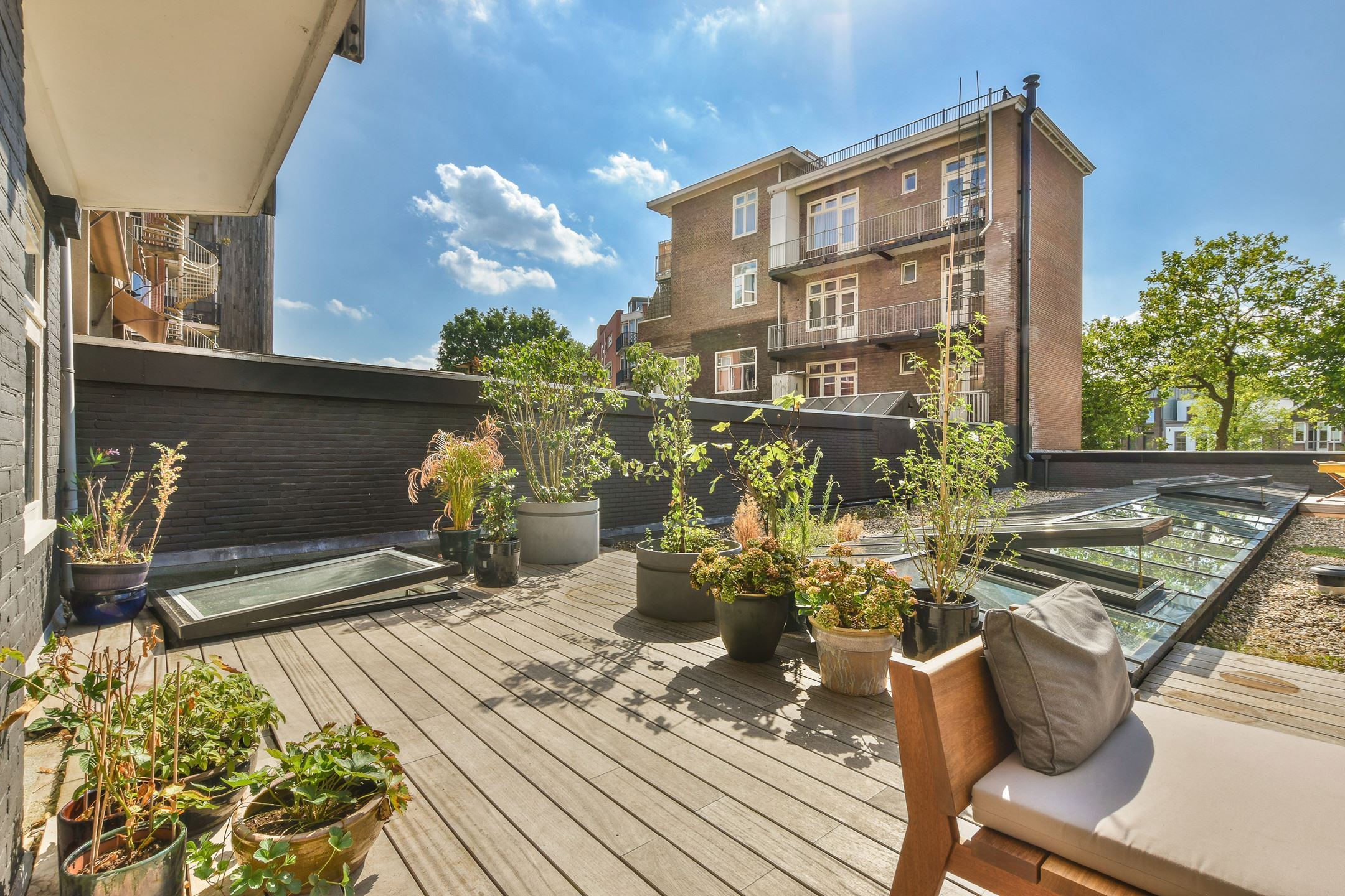 terrasse sur le toit loft