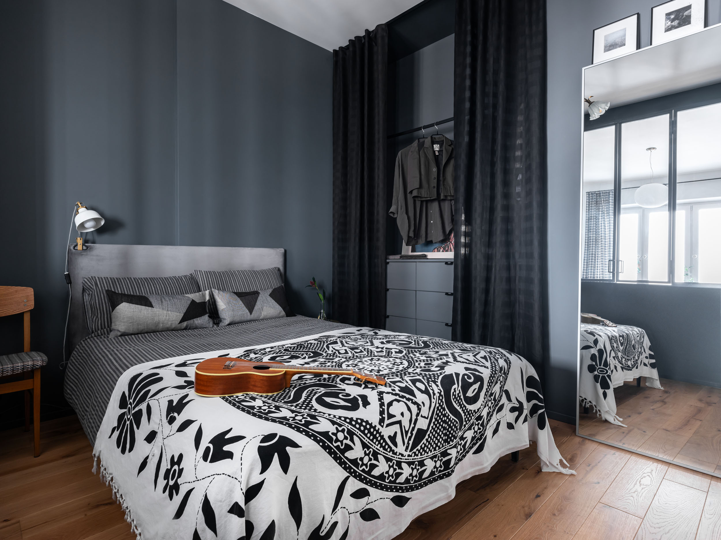 chambre en second jour décoration contemporaine appartement 40m2