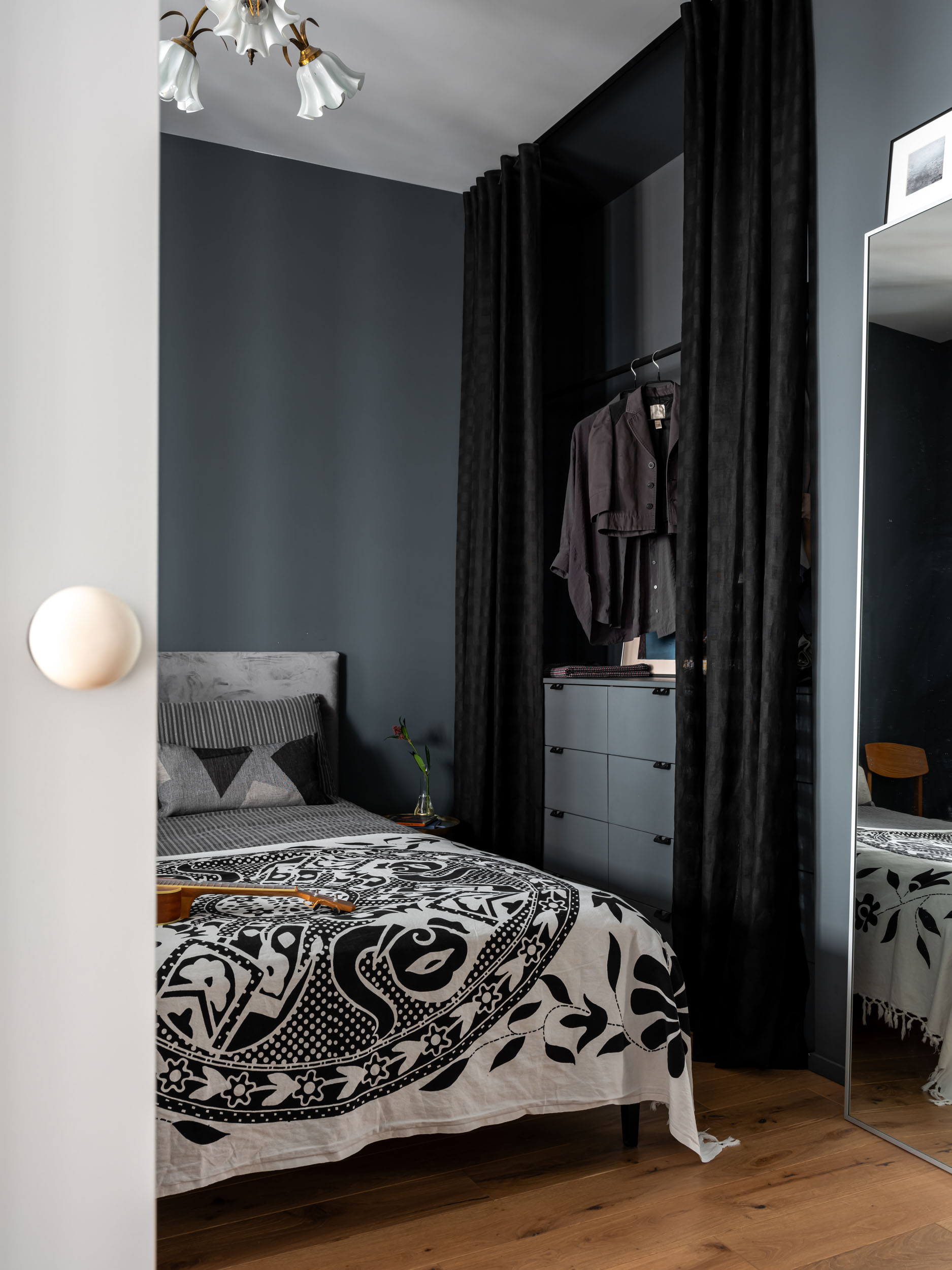 chambre en second jour décoration contemporaine appartement 40m2