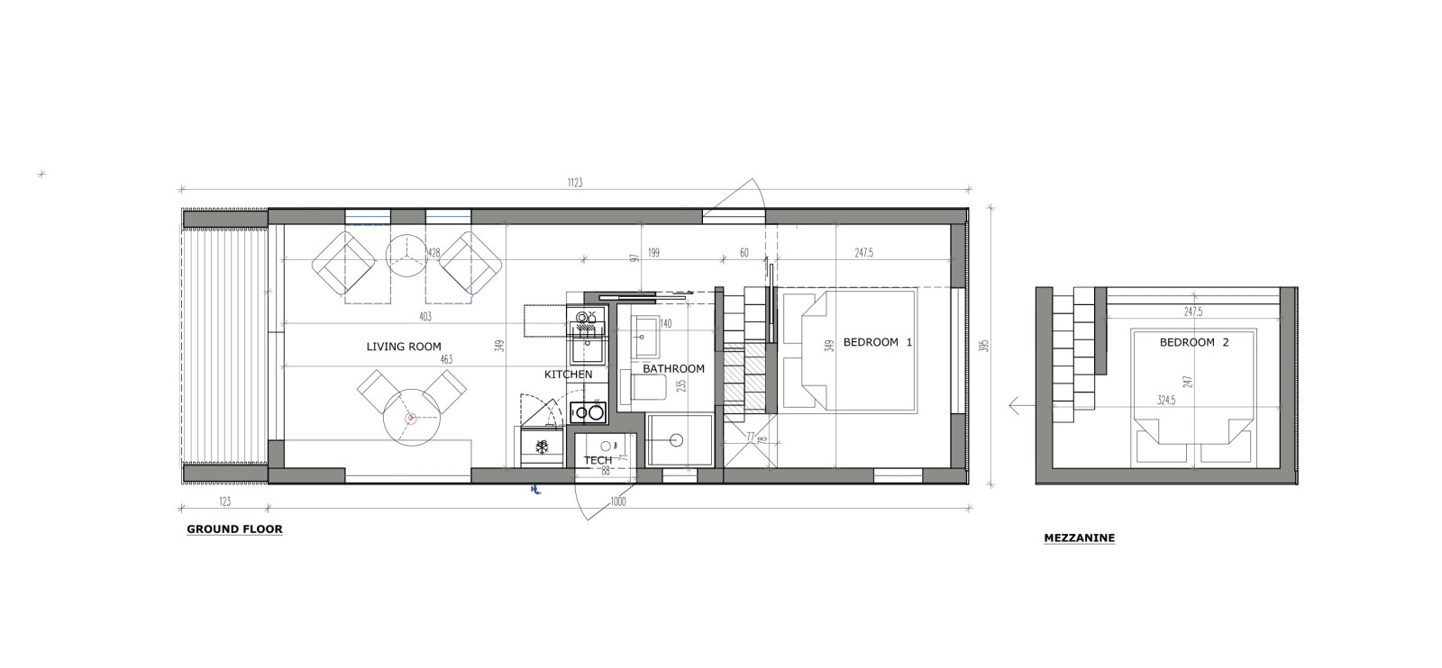plan mini maison 44m2 plan mini maison 44m2