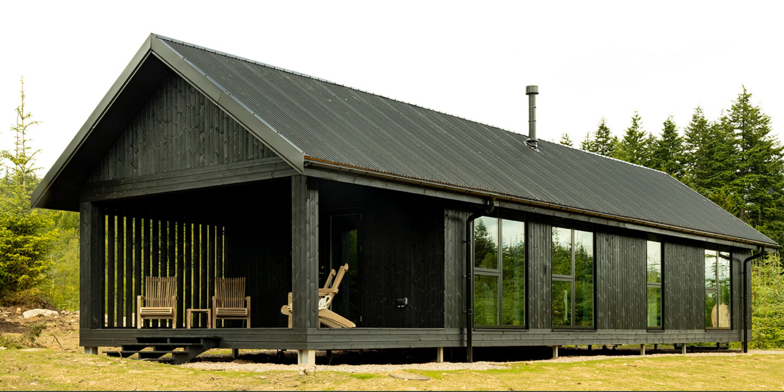 maison en bois Glen Glack domaine Atholl en Ecosse maison en bois Glen Glack domaine Atholl en Ecosse