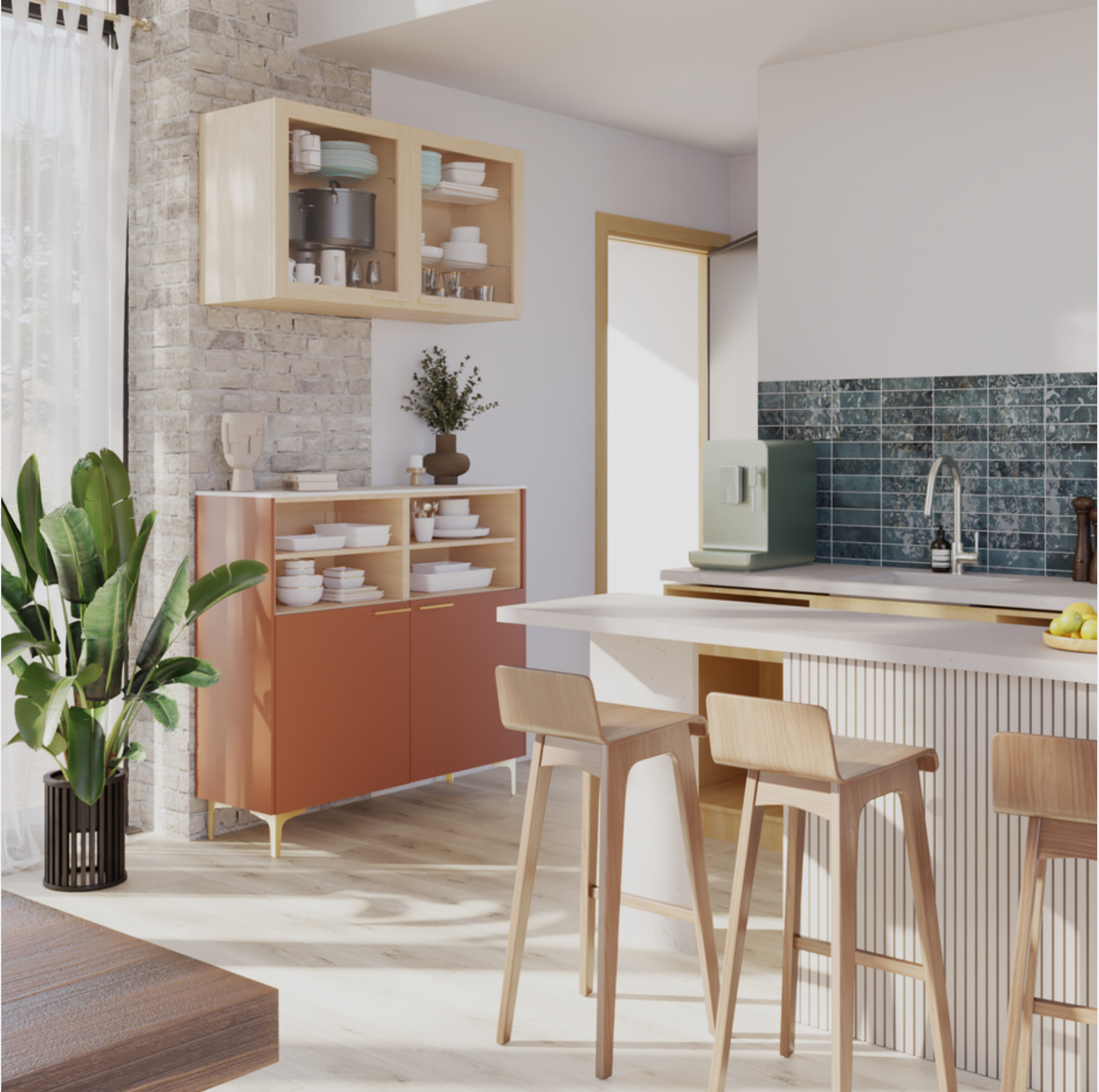 cuisine ouverte mobilier de rangement Leroy Merlin cuisine ouverte mobilier de rangement Leroy Merlin