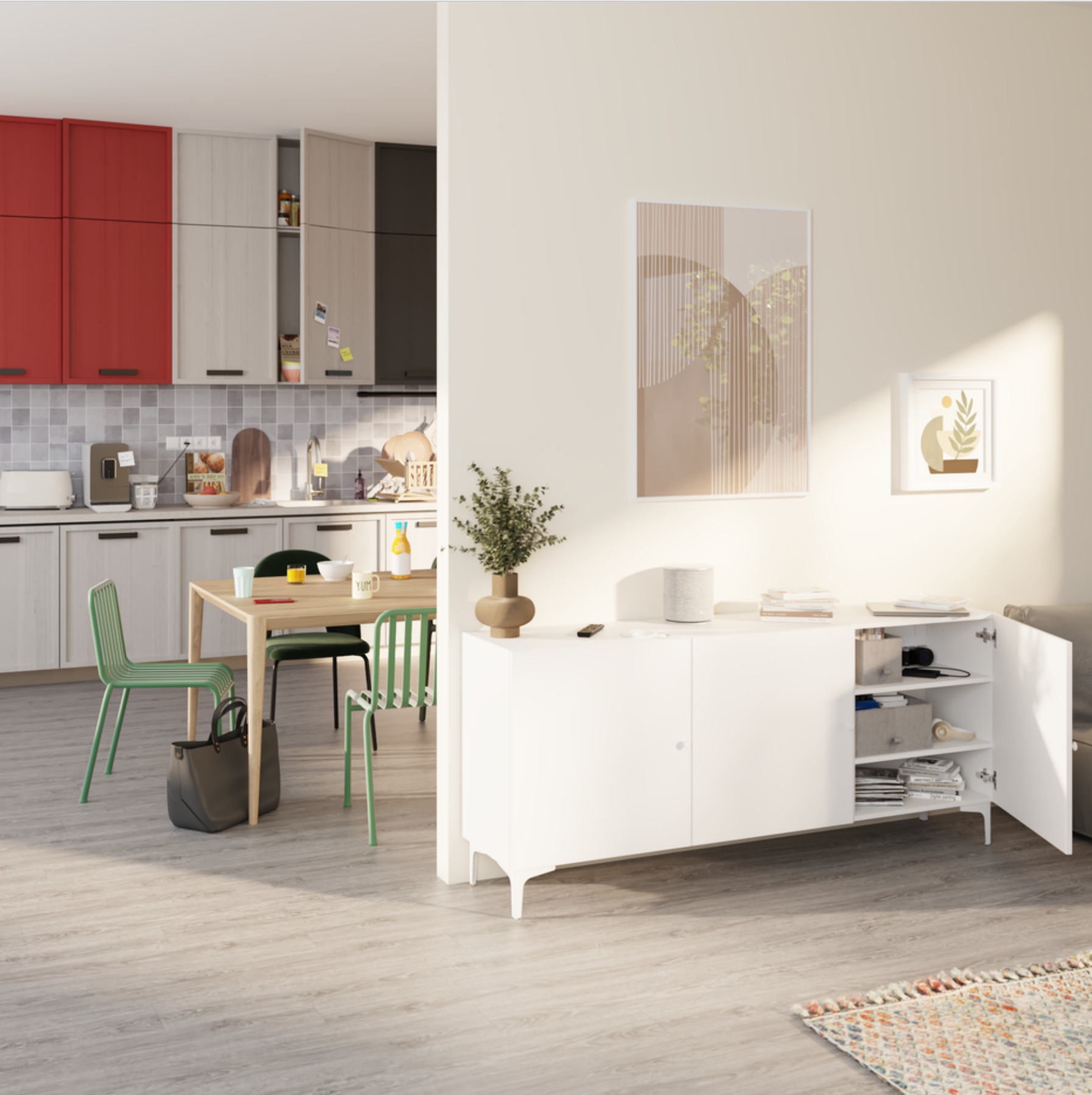 cuisine ouverte sur salon mobilier de rangement Leroy Merlin cuisine ouverte sur salon mobilier de rangement Leroy Merlin