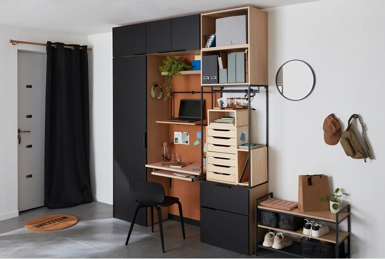 bureau avec mobilier de rangement Leroy Merlin bureau avec mobilier de rangement Leroy Merlin