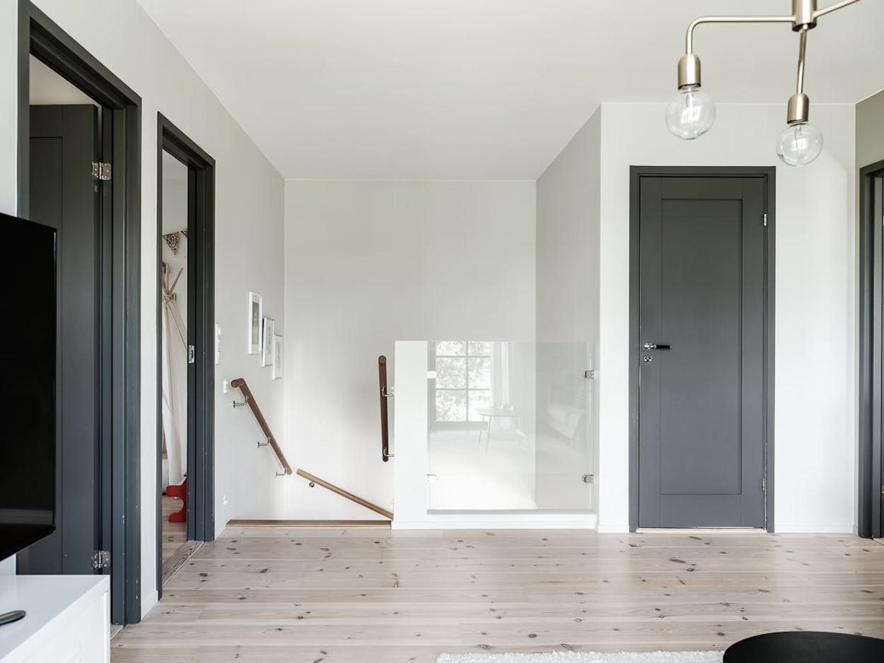 palier maison en bois