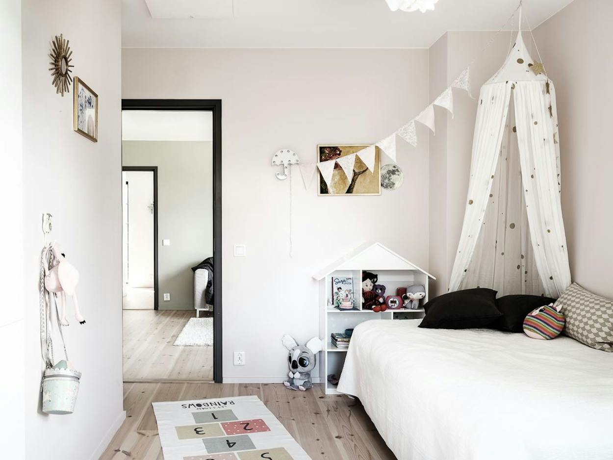 chambre enfant décoration scandinave maison en bois