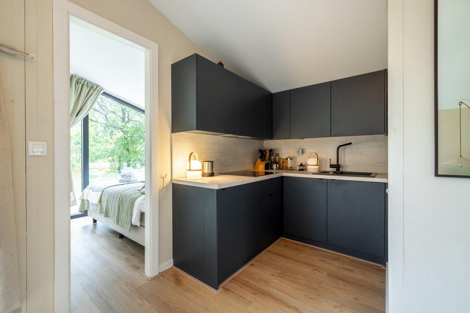cuisine petite maison en bois pour deux