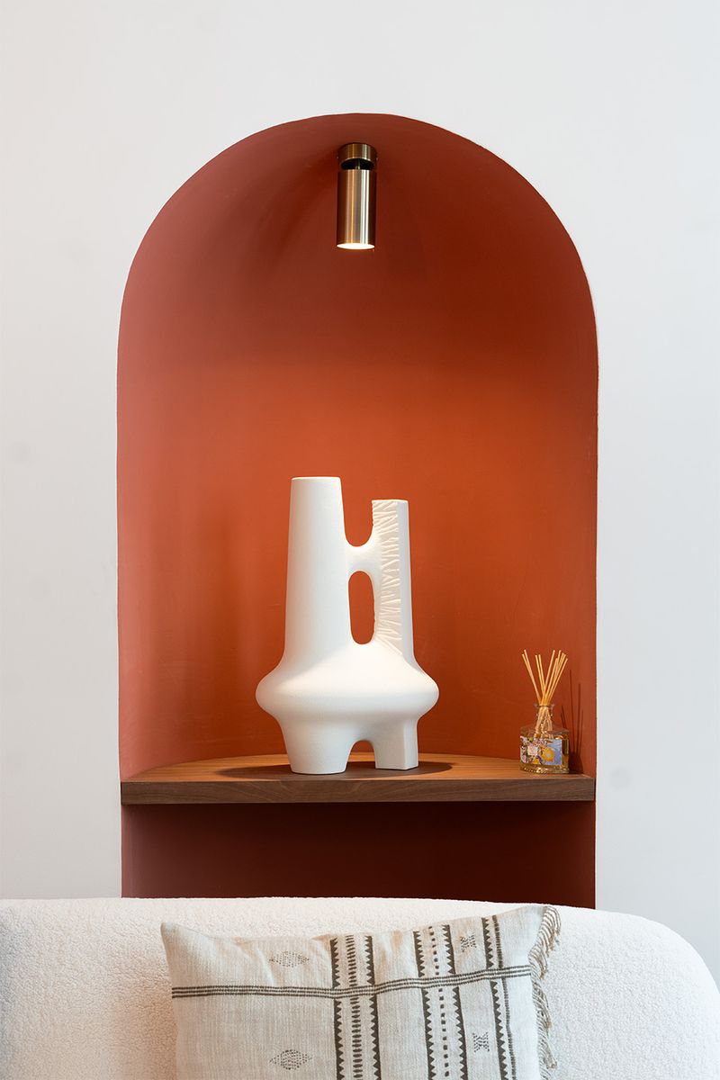 niche couleur terracotta