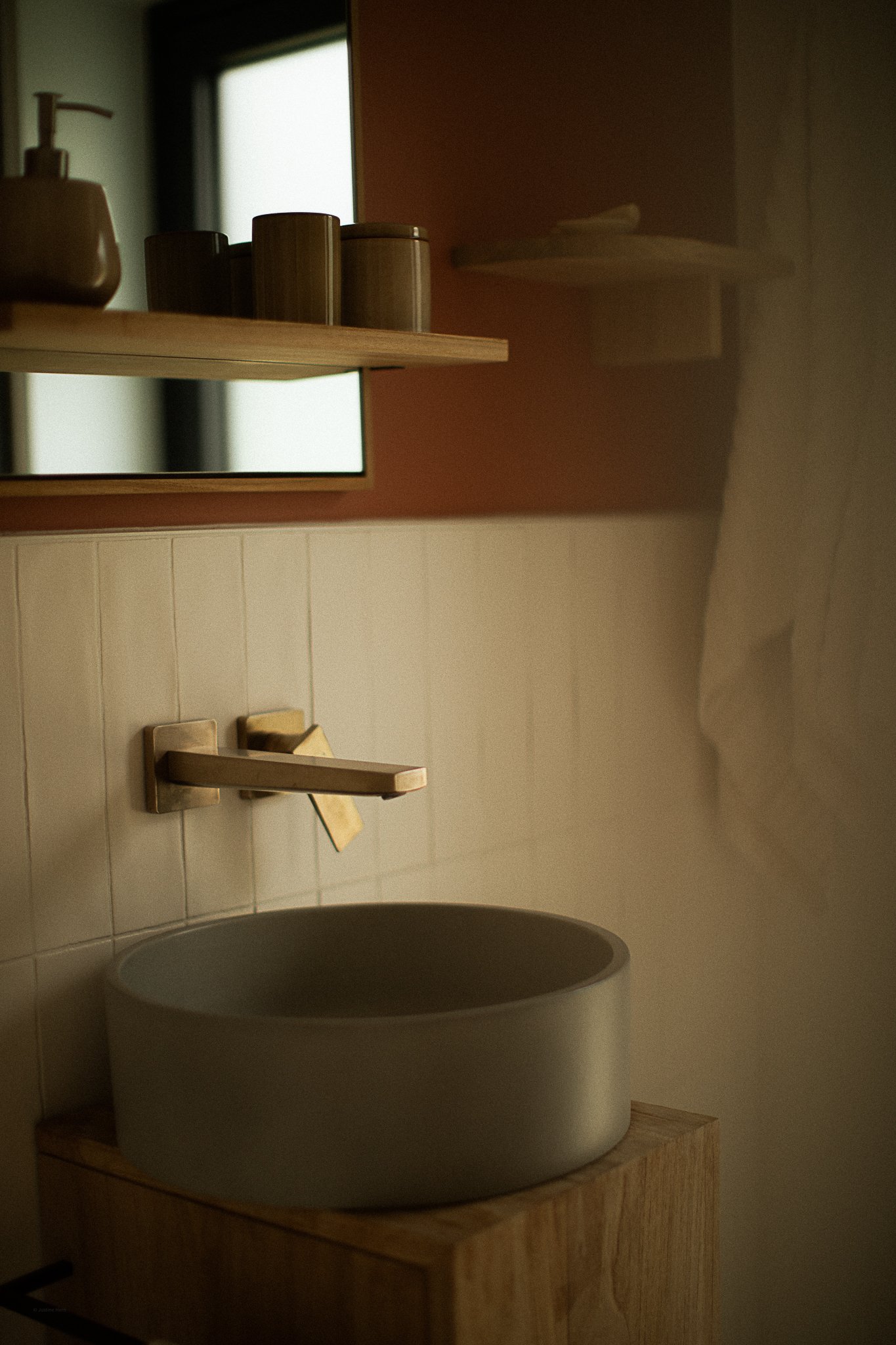 salle de bain design maison en bois monts d'Arrée Douarenn