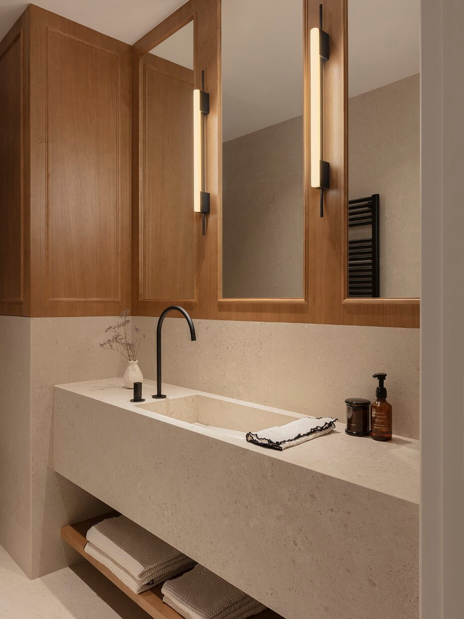 salle de bain bois et enduit salle de bain bois et enduit